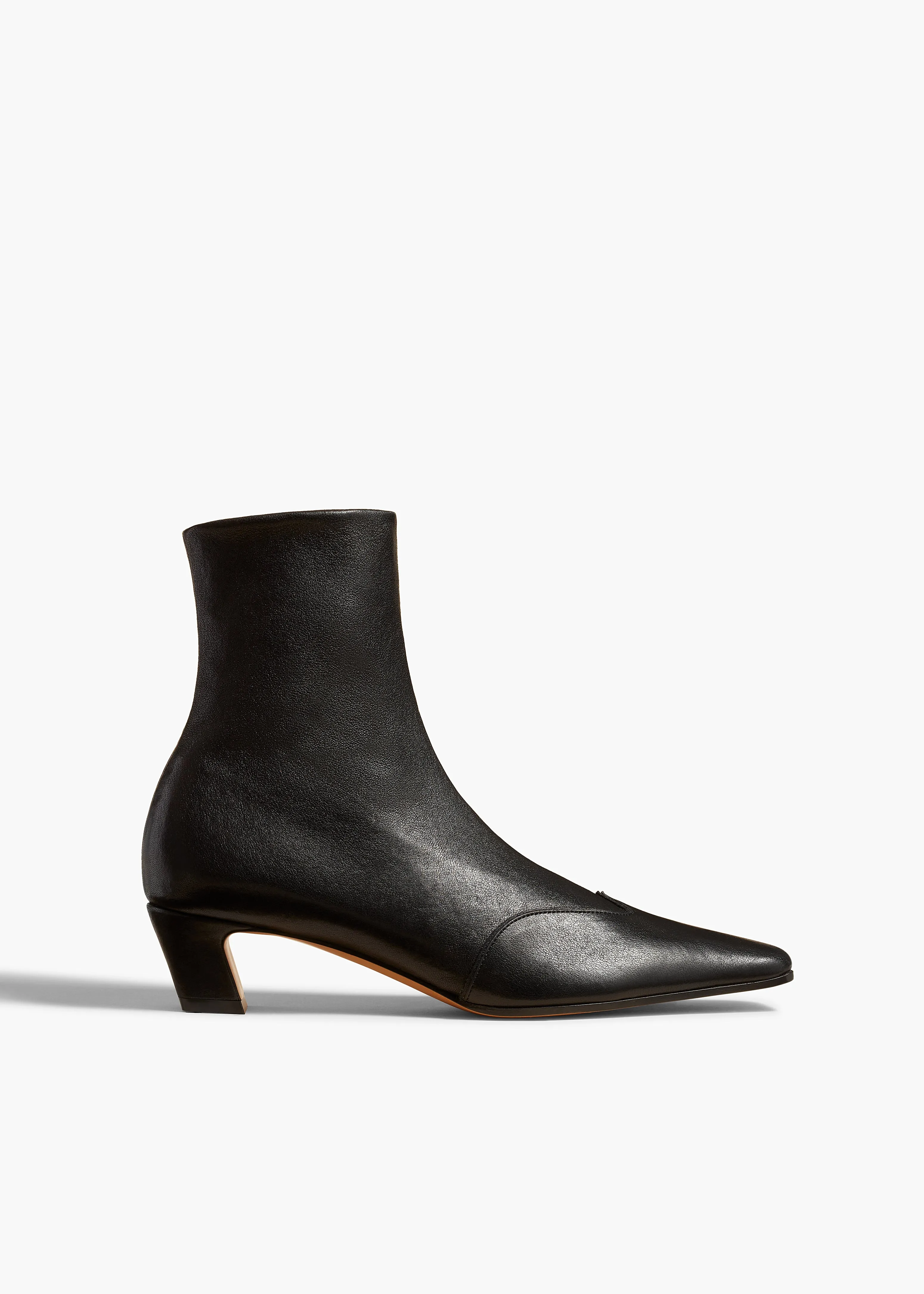 Nevada Stretch Low Boot in Black Nappa Leather sold by KHAITE