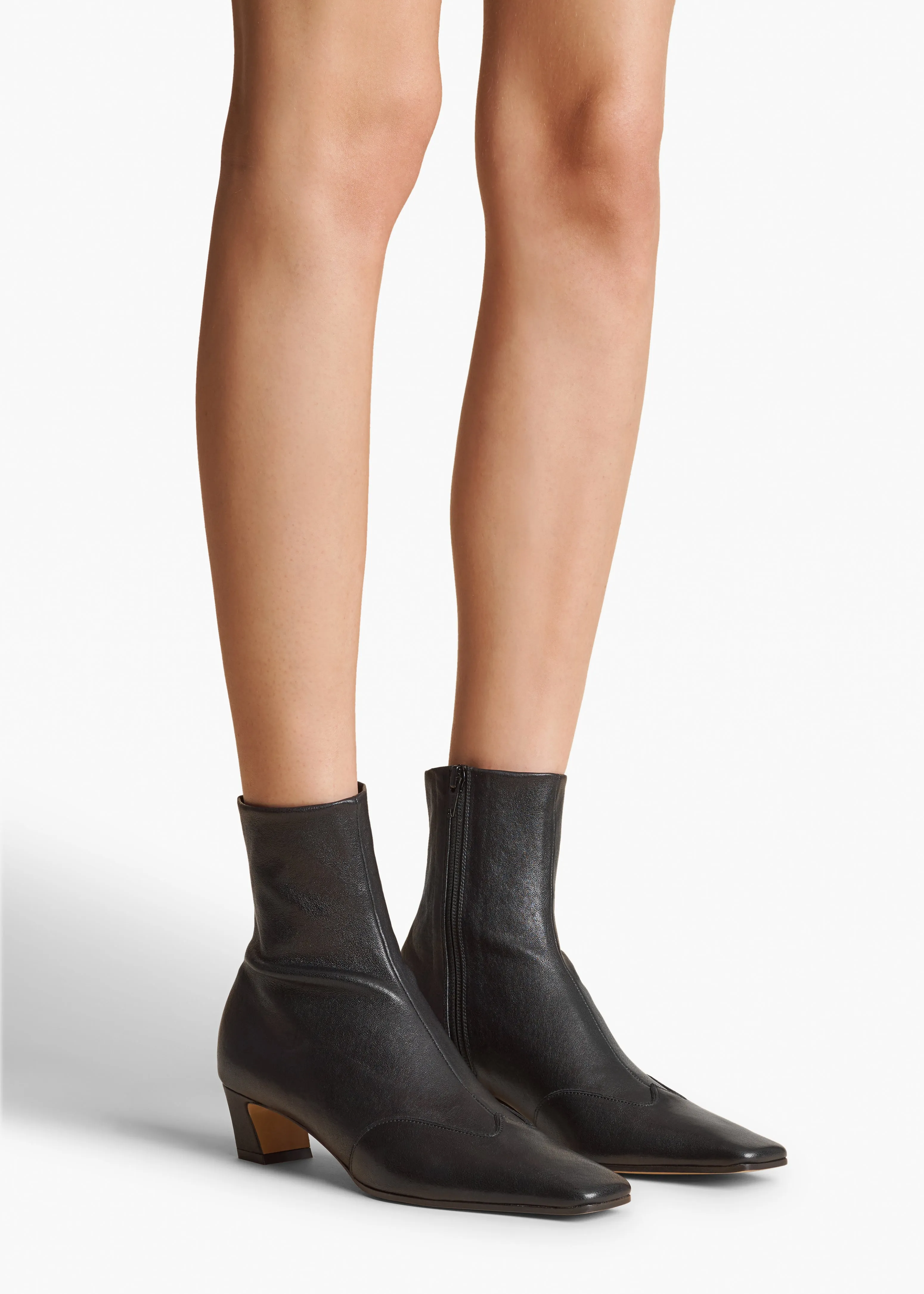 Nevada Stretch Low Boot in Black Nappa Leather sold by KHAITE product image thumbnail 5