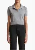 Morgane Top in Mercury sold by KHAITE