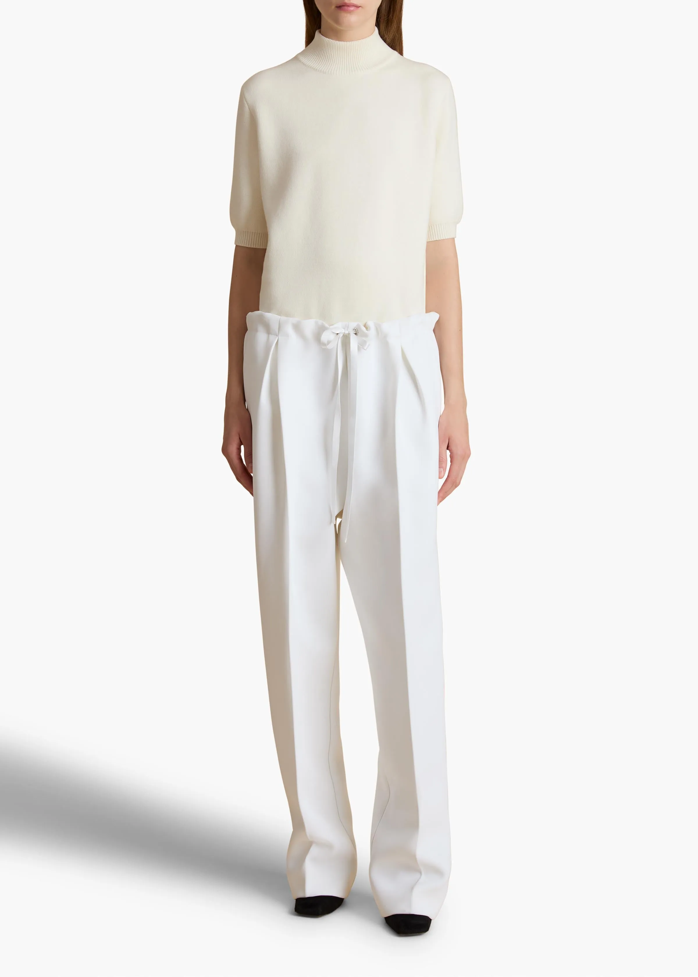 Trenton Pant in Chalk sold by KHAITE product image thumbnail 2