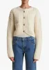 Balser Jacket in Cream sold by KHAITE