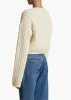 Balser Jacket in Cream sold by KHAITE