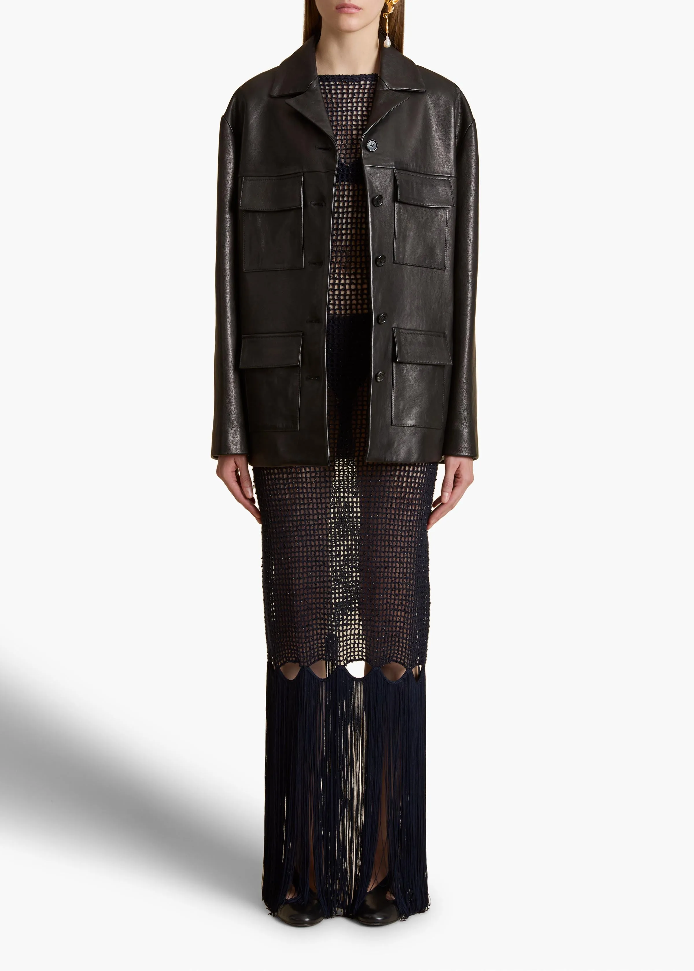 Morsson Jacket in Black Leather sold by KHAITE product image thumbnail 2