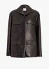 Morsson Jacket in Black Leather sold by KHAITE