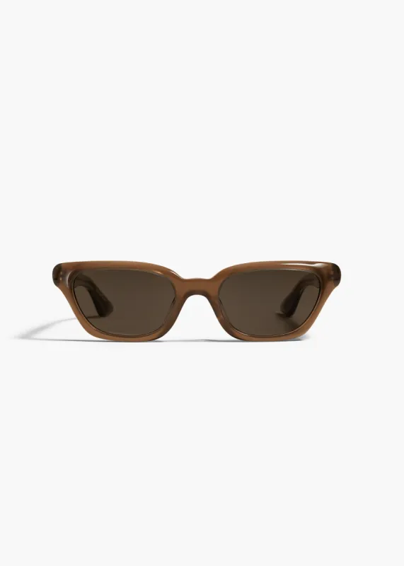 KHAITE x Oliver Peoples 1983C in Taupe and Carbon Grey sold by KHAITE