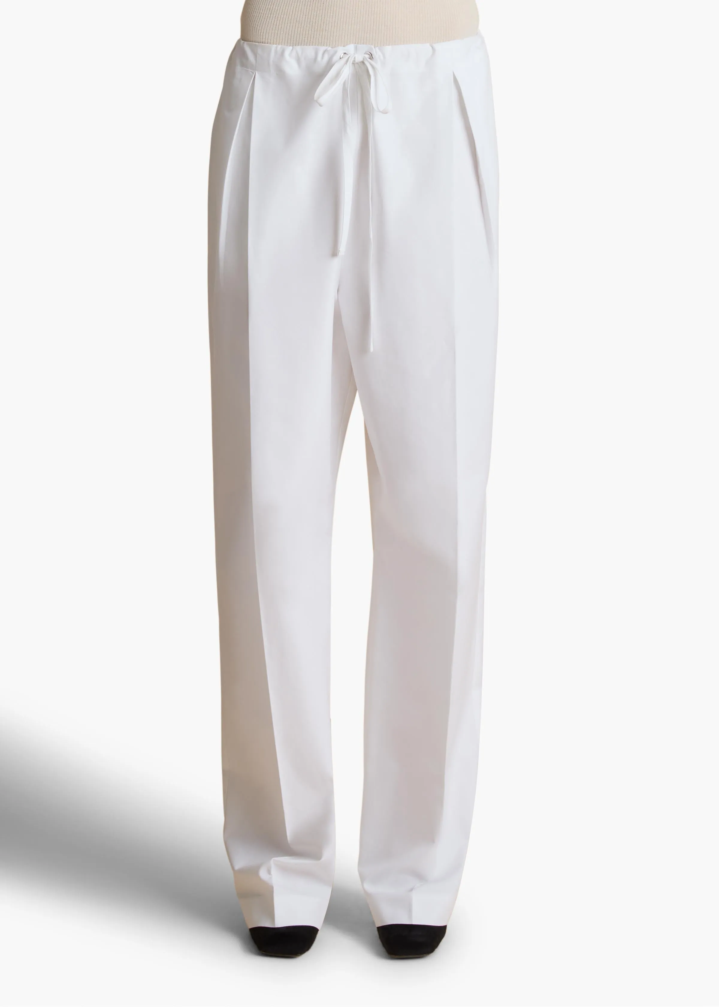 Trenton Pant in White sold by KHAITE product image thumbnail 3