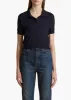 Morgane Top in Midnight sold by KHAITE