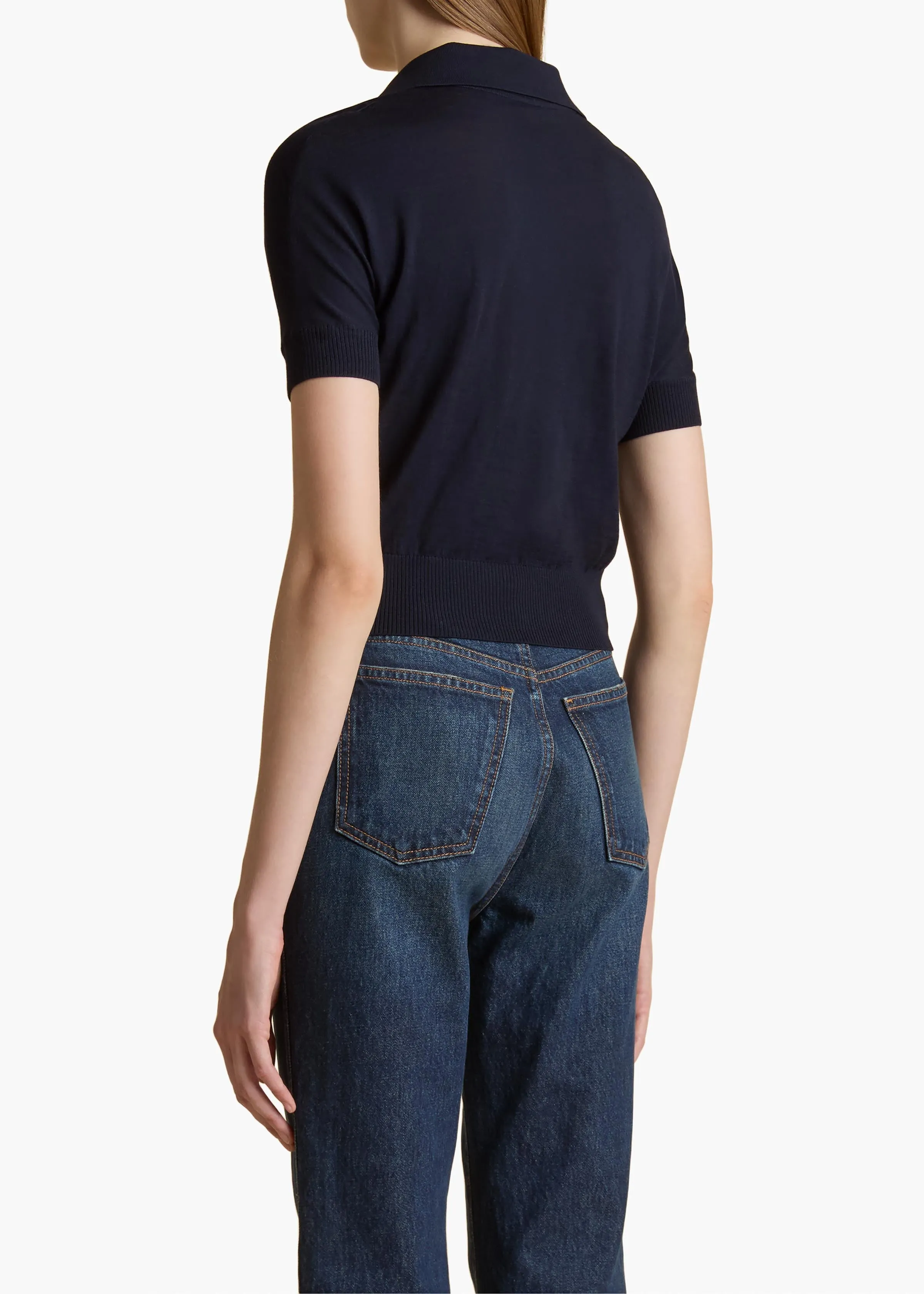 Morgane Top in Midnight sold by KHAITE product image thumbnail 4