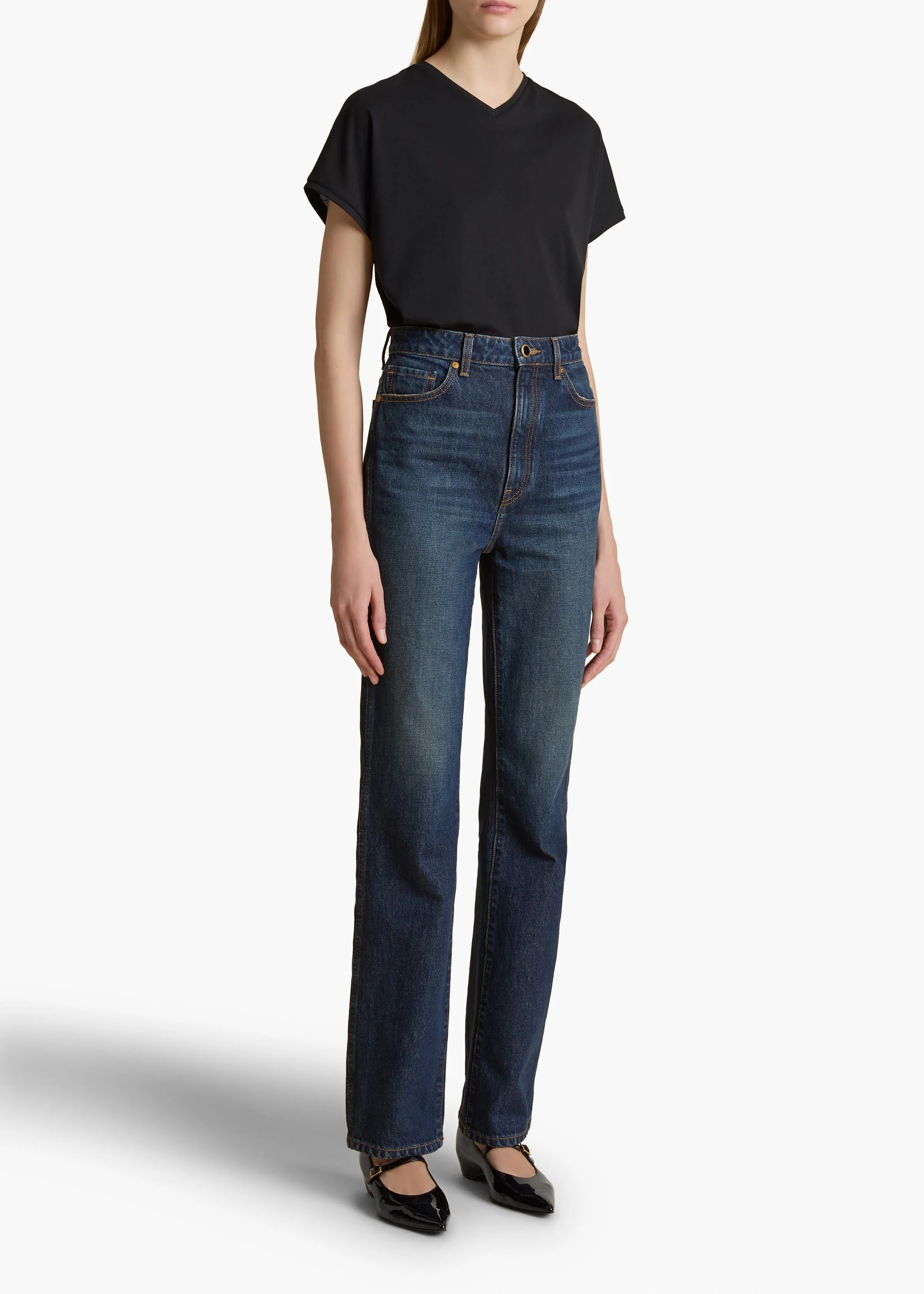 Danielle Stretch Jean in Lansing sold by KHAITE product image thumbnail 2