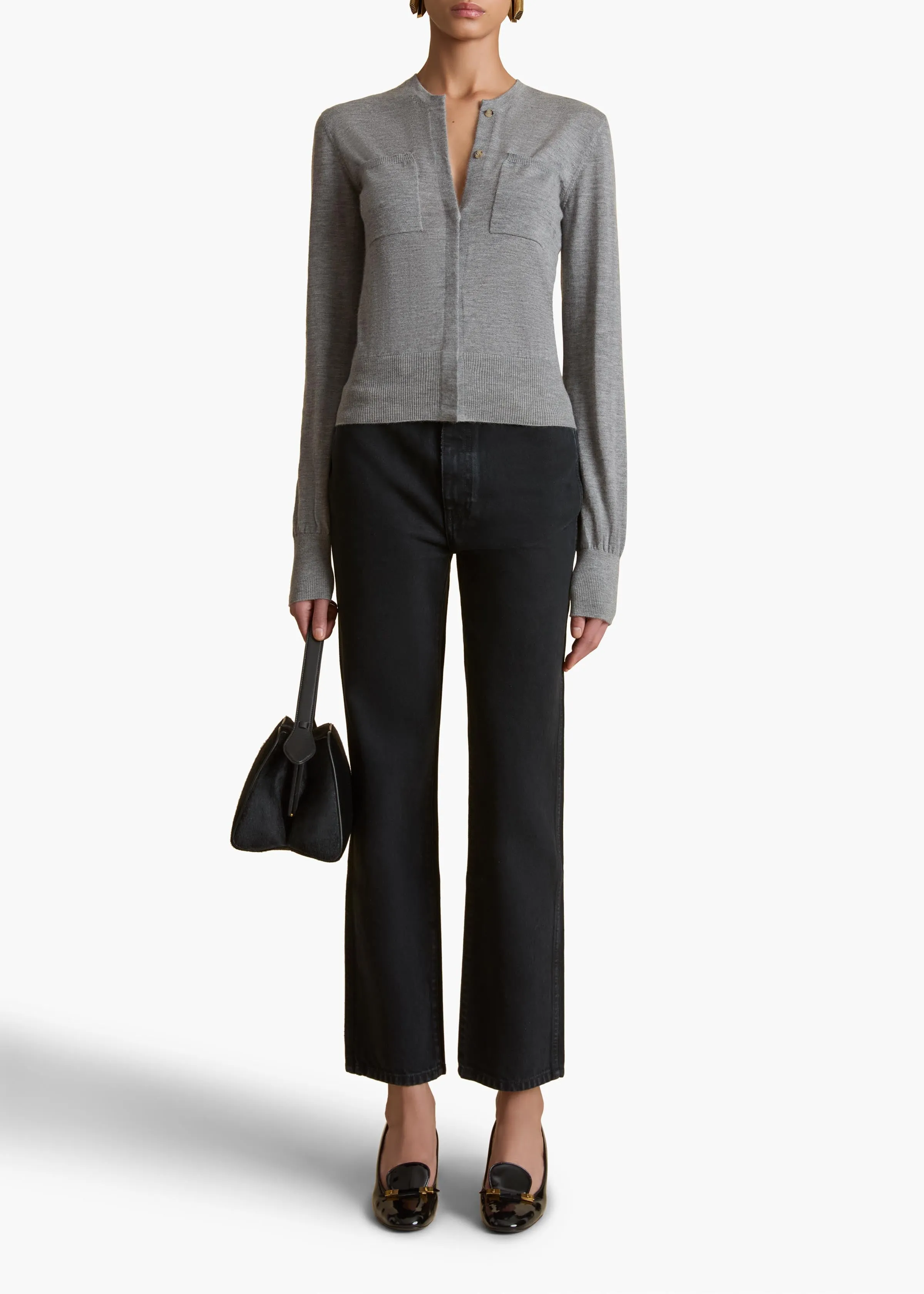 Lilou Cardigan in Sterling sold by KHAITE product image thumbnail 2