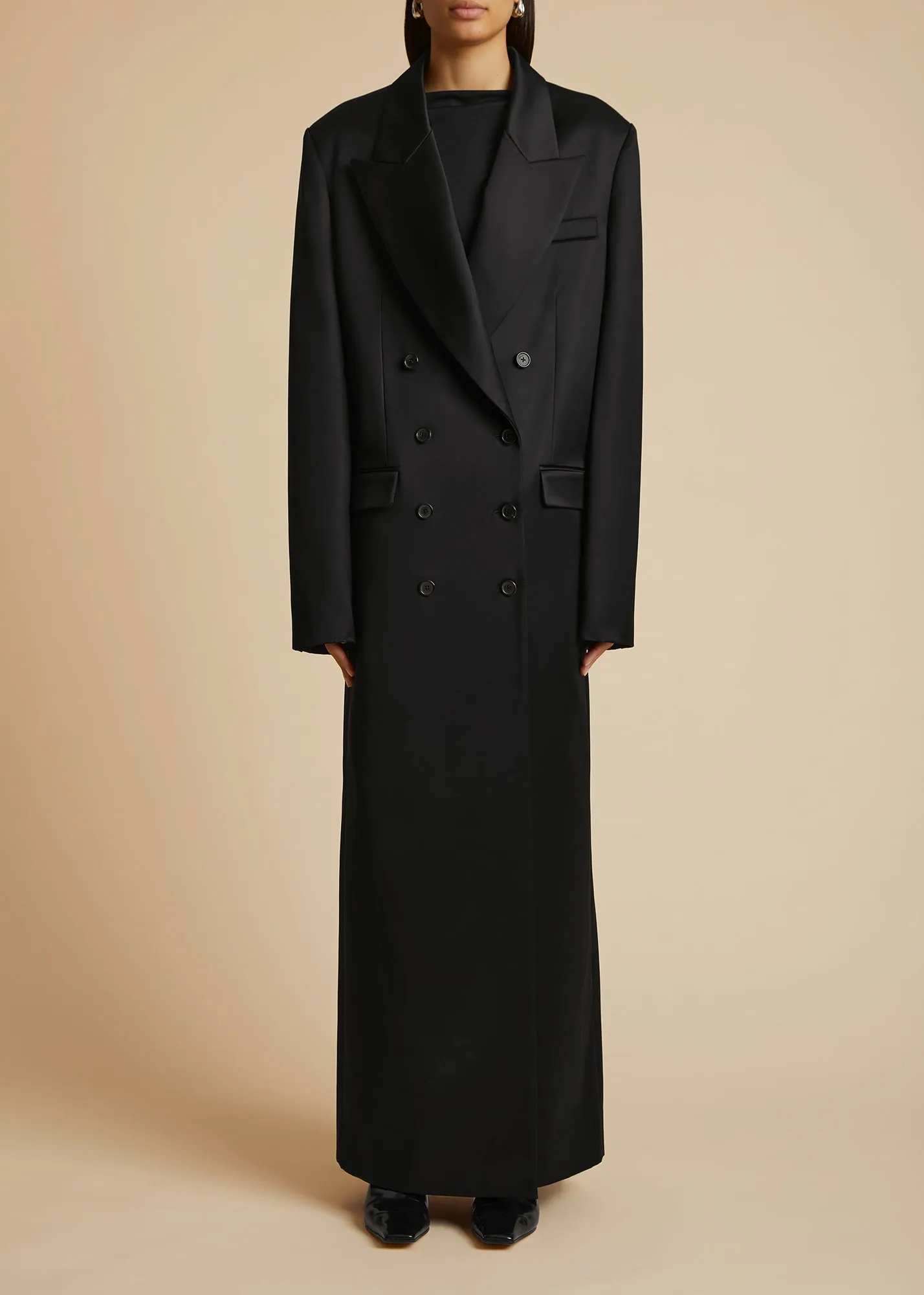 The Blake Coat in Black sold by KHAITE product image thumbnail 2