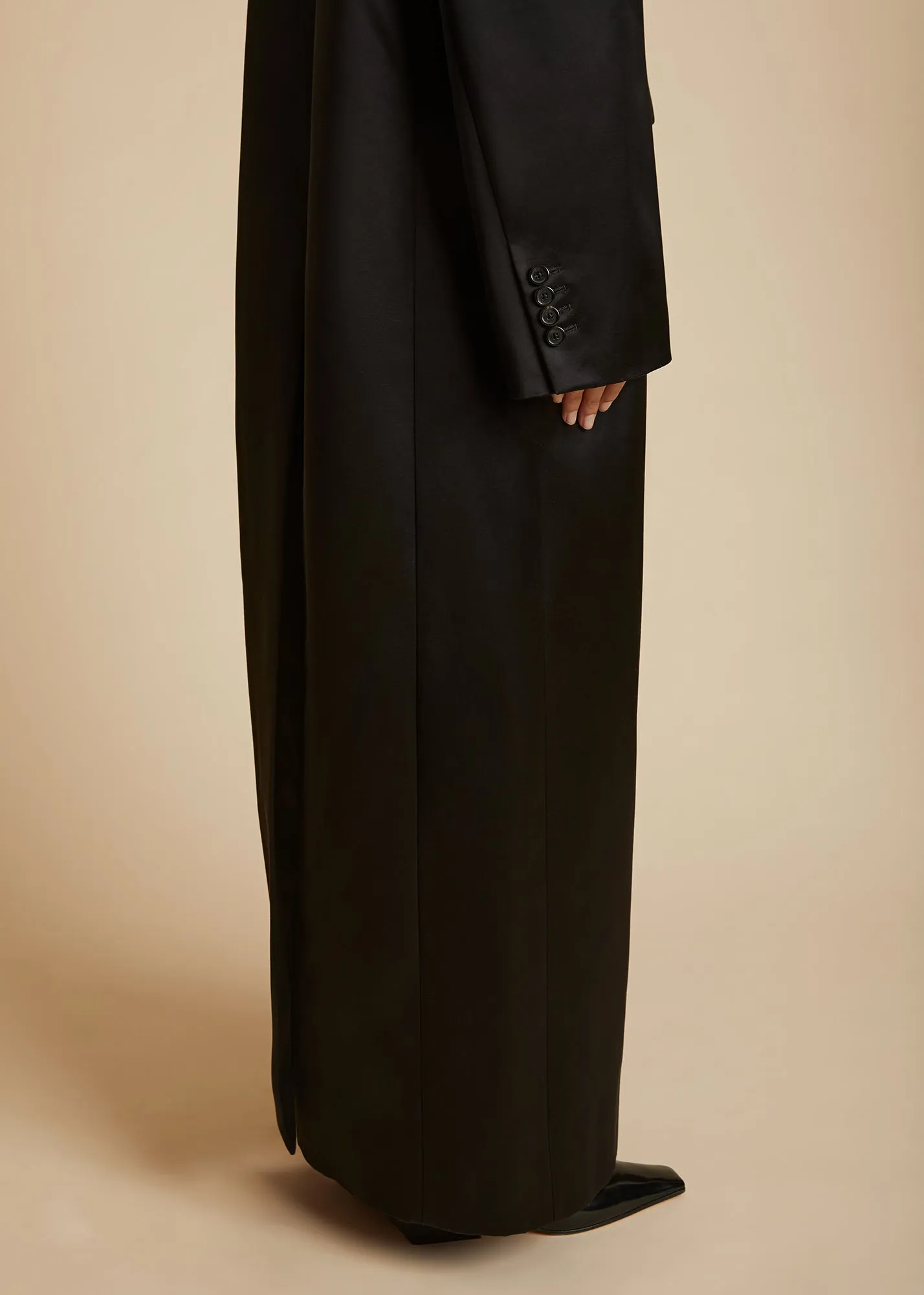 The Blake Coat in Black sold by KHAITE product image thumbnail 4