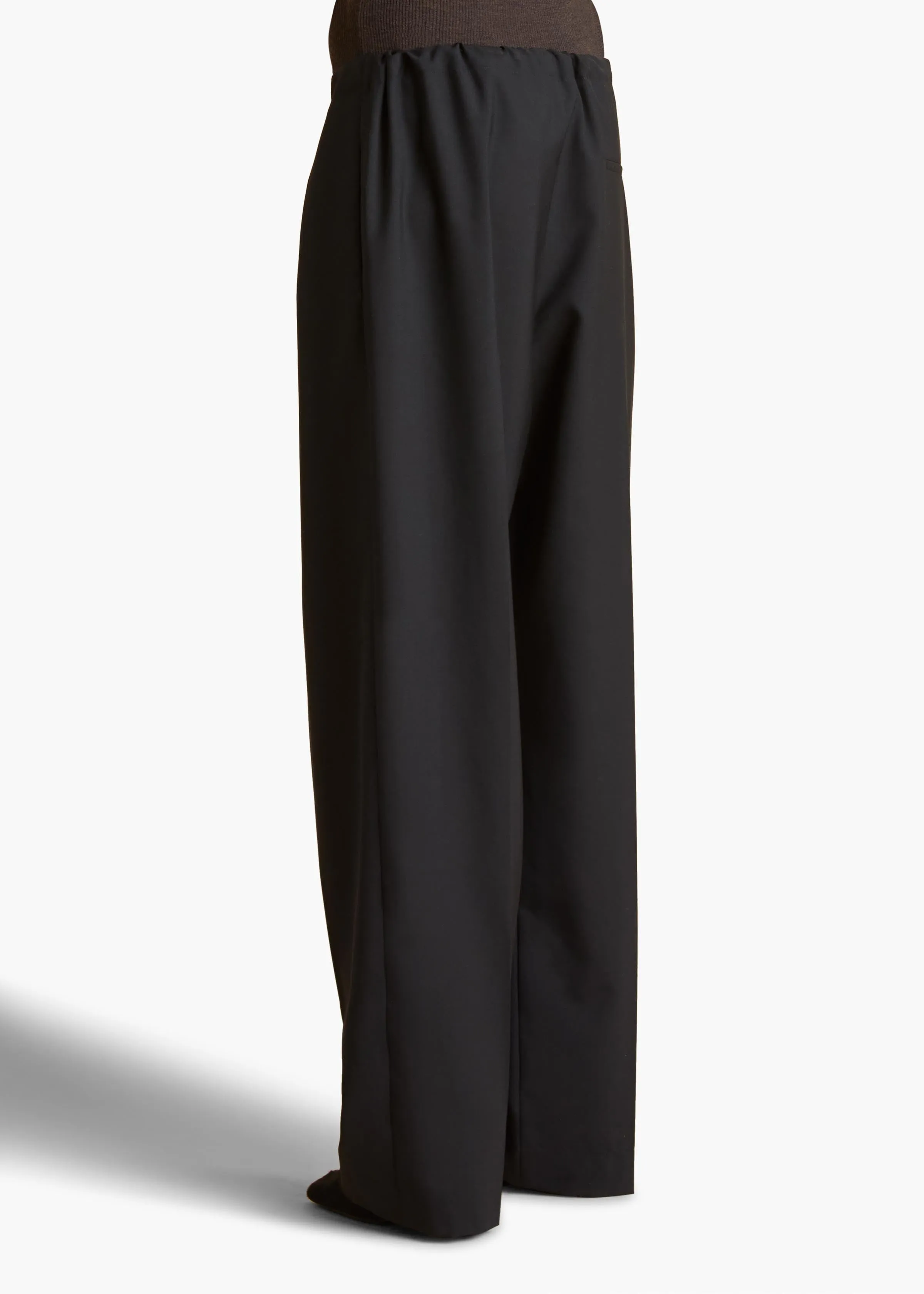 Trenton Pant in Black Wool sold by KHAITE product image thumbnail 4