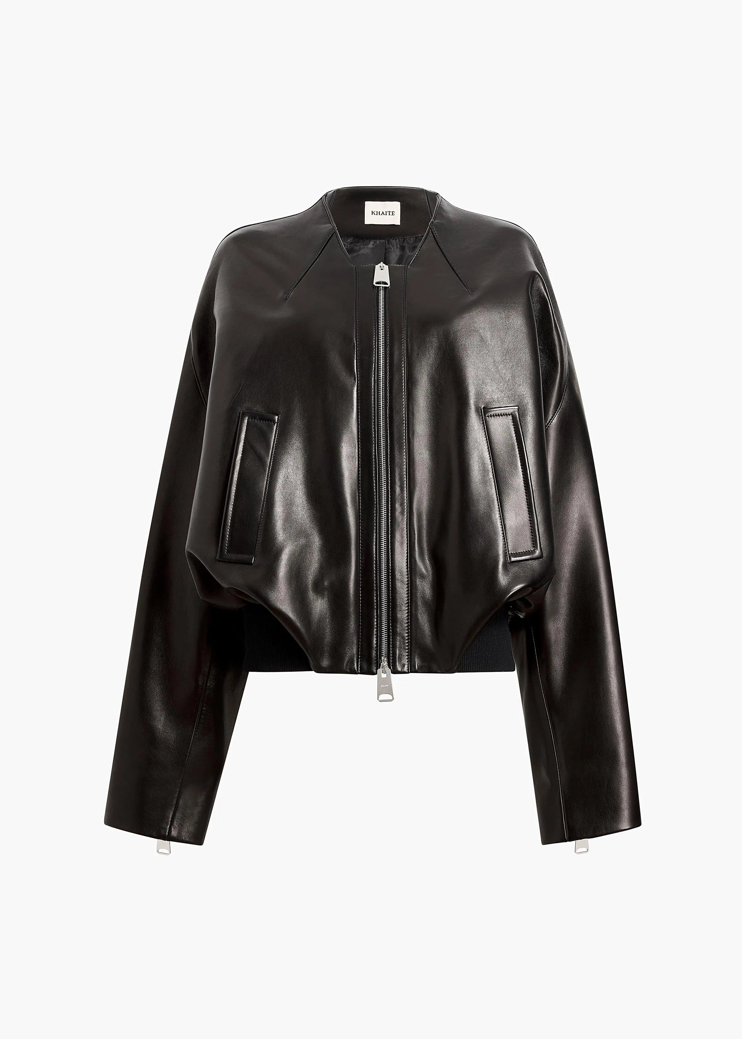 Hewit Jacket in Black Leather sold by KHAITE