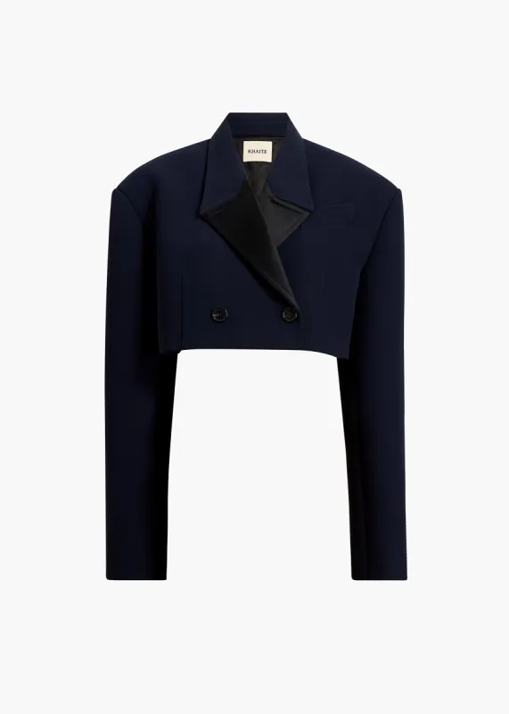 Nando Jacket in Dark Navy sold by KHAITE