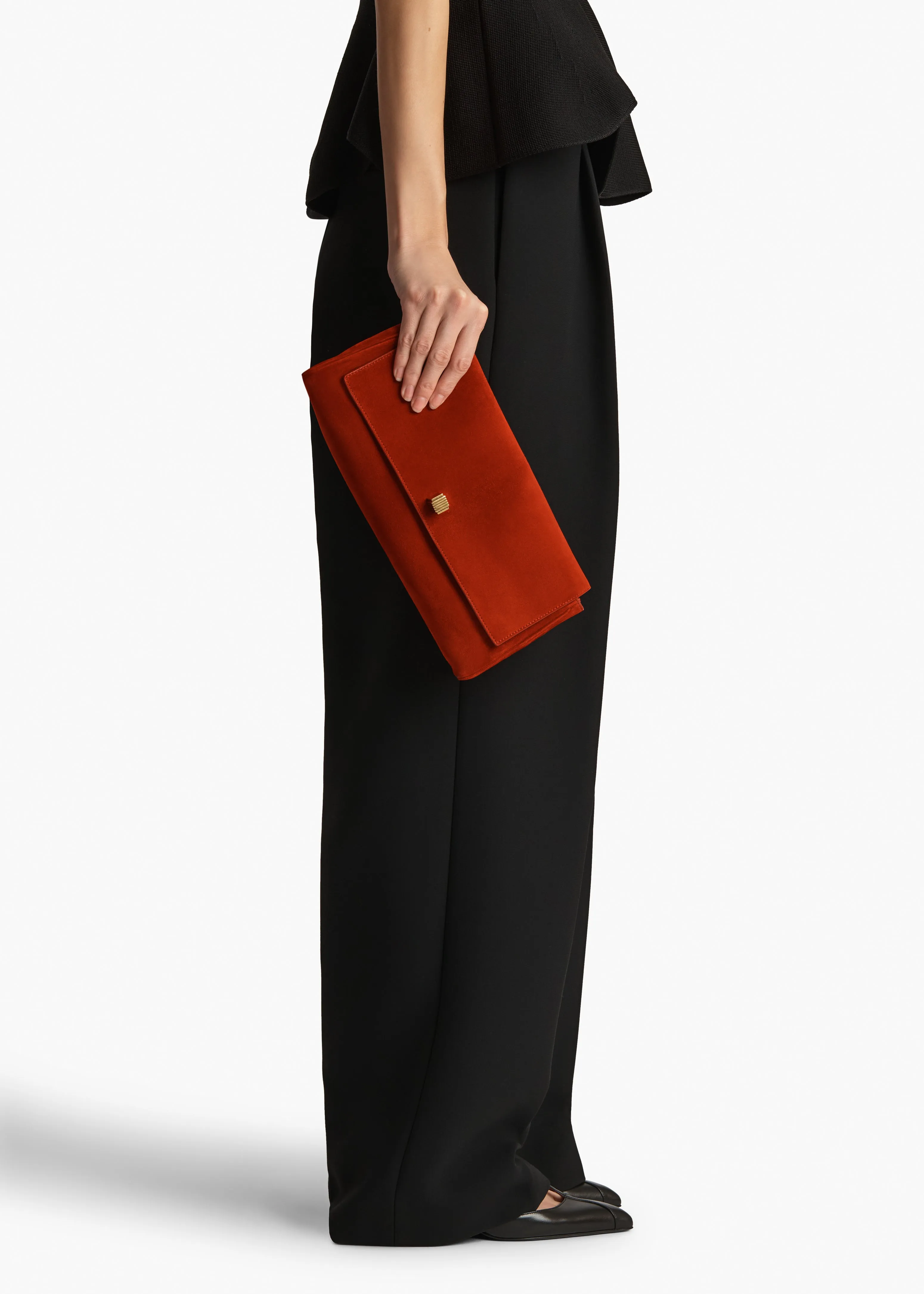 Audrey Clutch in Rebel Suede sold by KHAITE product image thumbnail 4