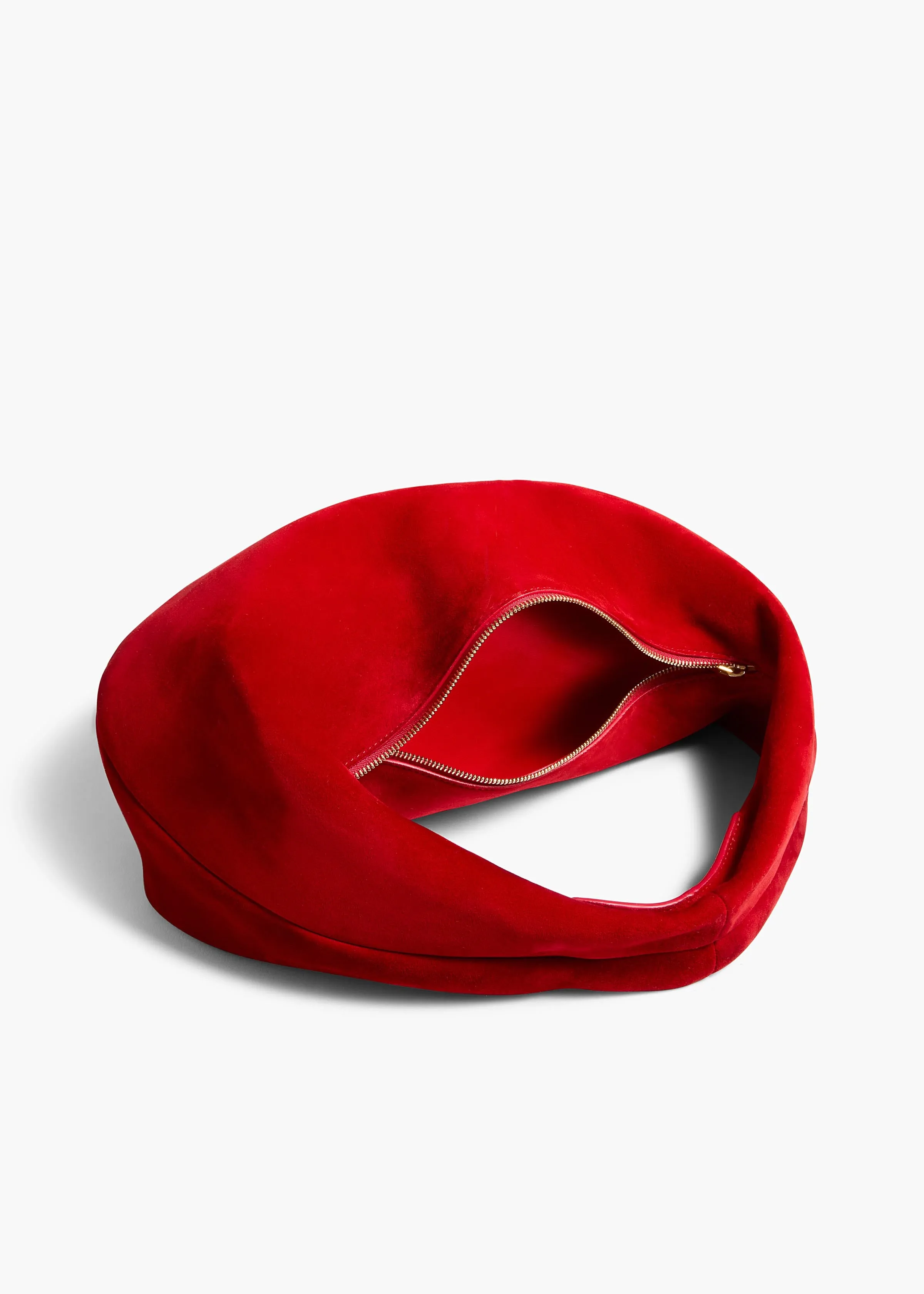 Medium Olivia Hobo in Rebel Suede sold by KHAITE product image thumbnail 3