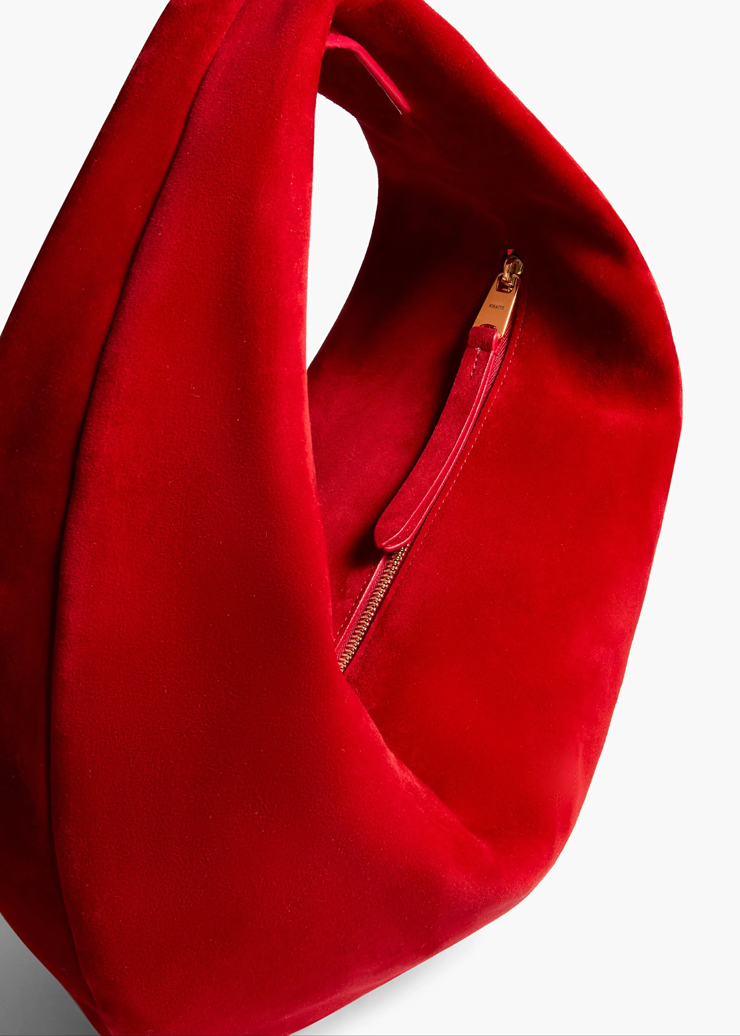 Medium Olivia Hobo in Rebel Suede sold by KHAITE product image thumbnail 4