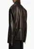 Hansel Jacket in Black Leather sold by KHAITE