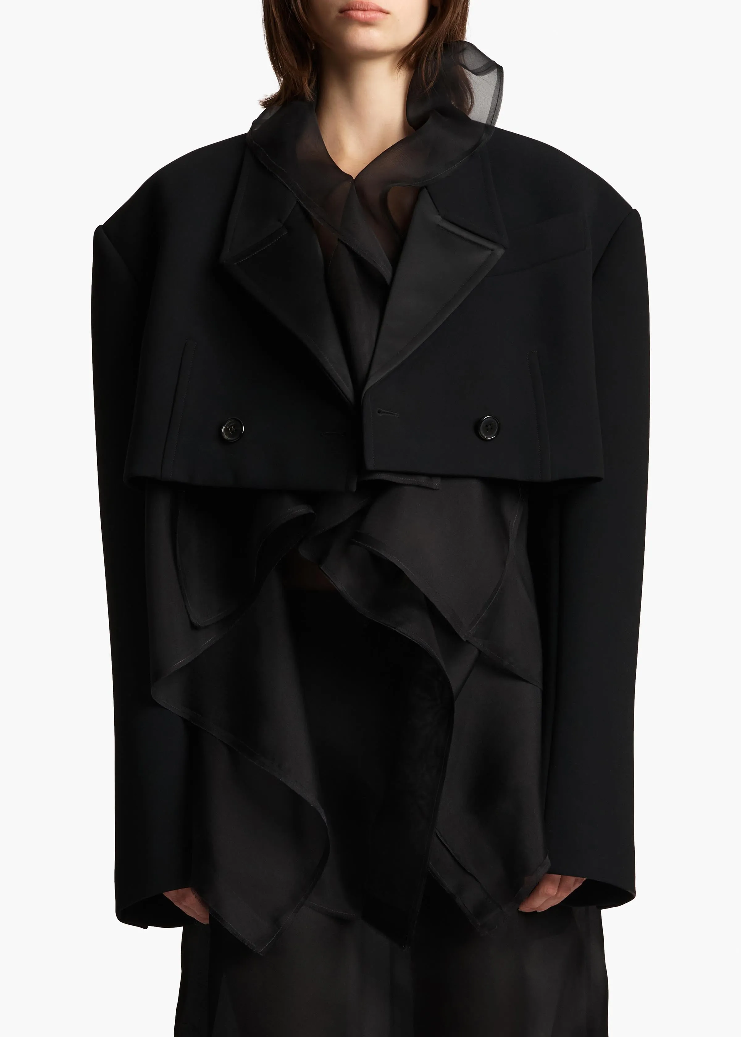 Nando Jacket in Black sold by KHAITE product image thumbnail 3