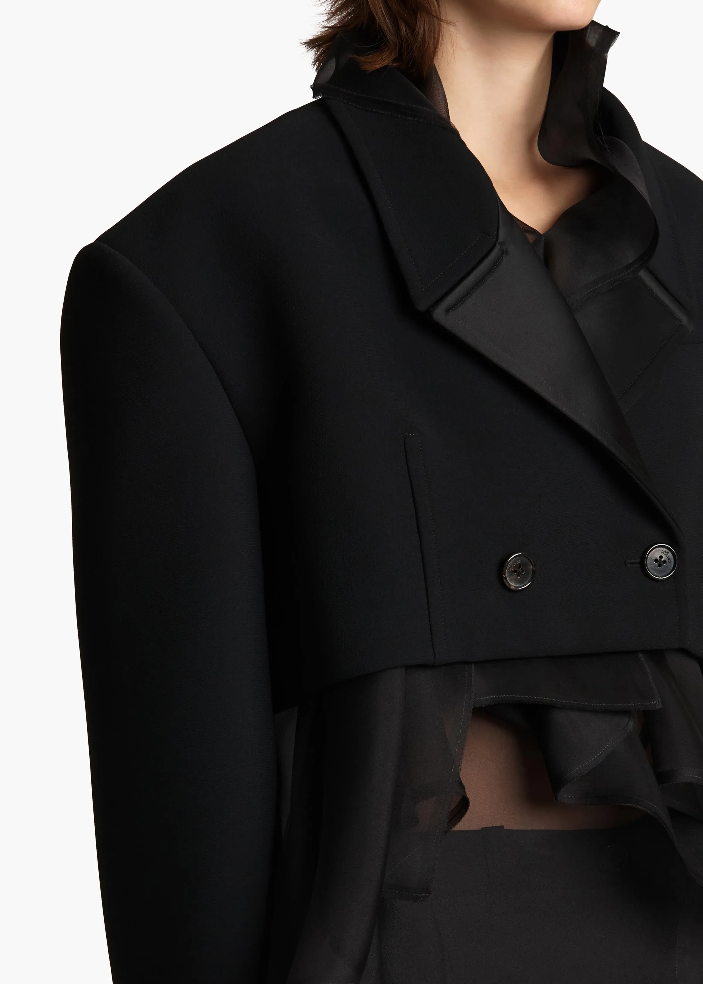 Nando Jacket in Black sold by KHAITE product image thumbnail 5