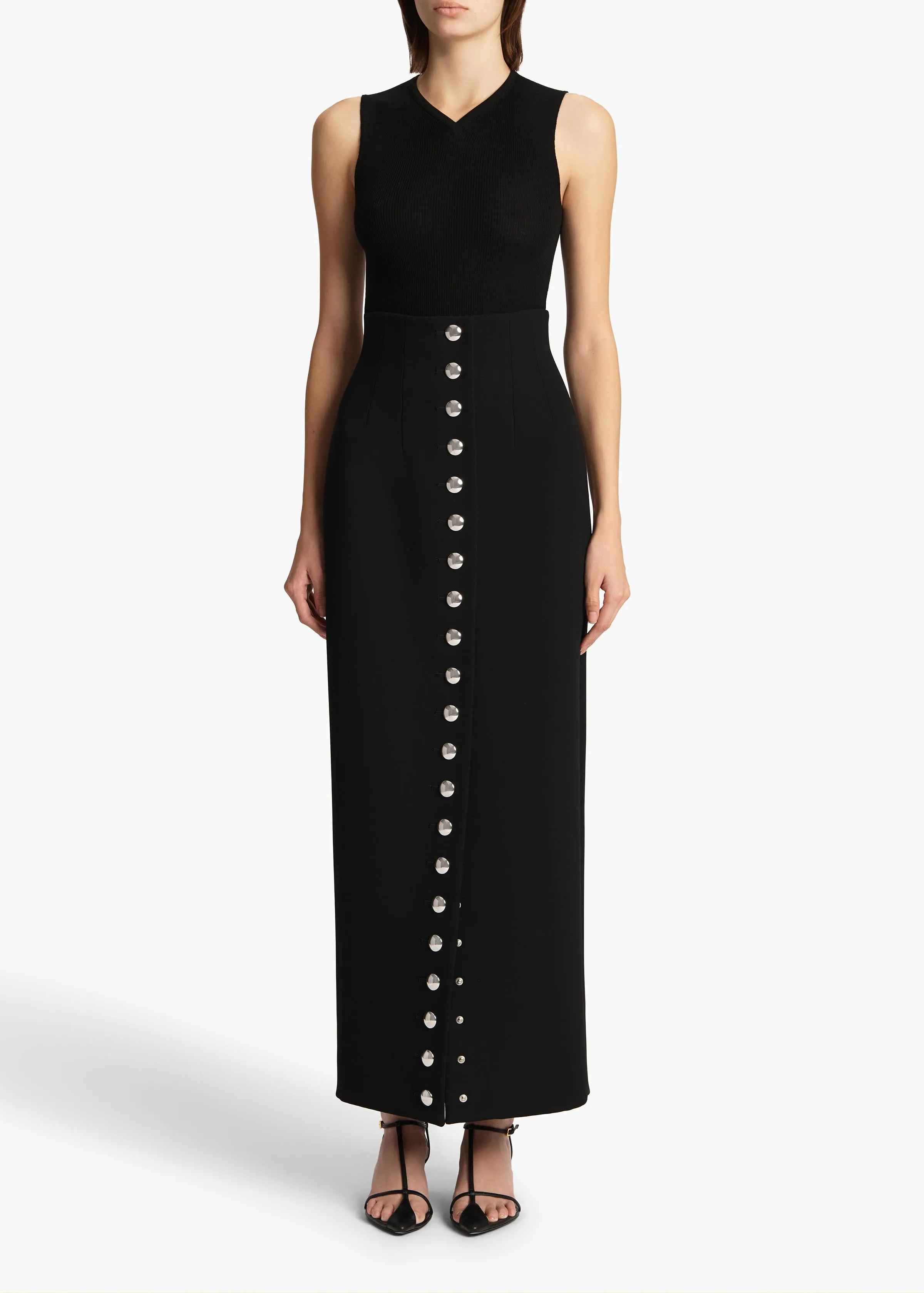 Brynlee Skirt in Black sold by KHAITE product image thumbnail 2