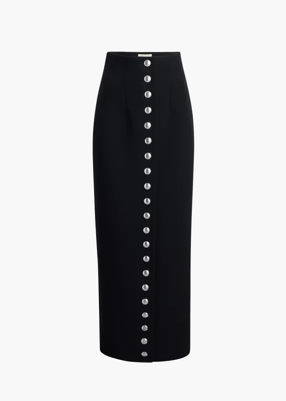 Brynlee Skirt in Black sold by KHAITE