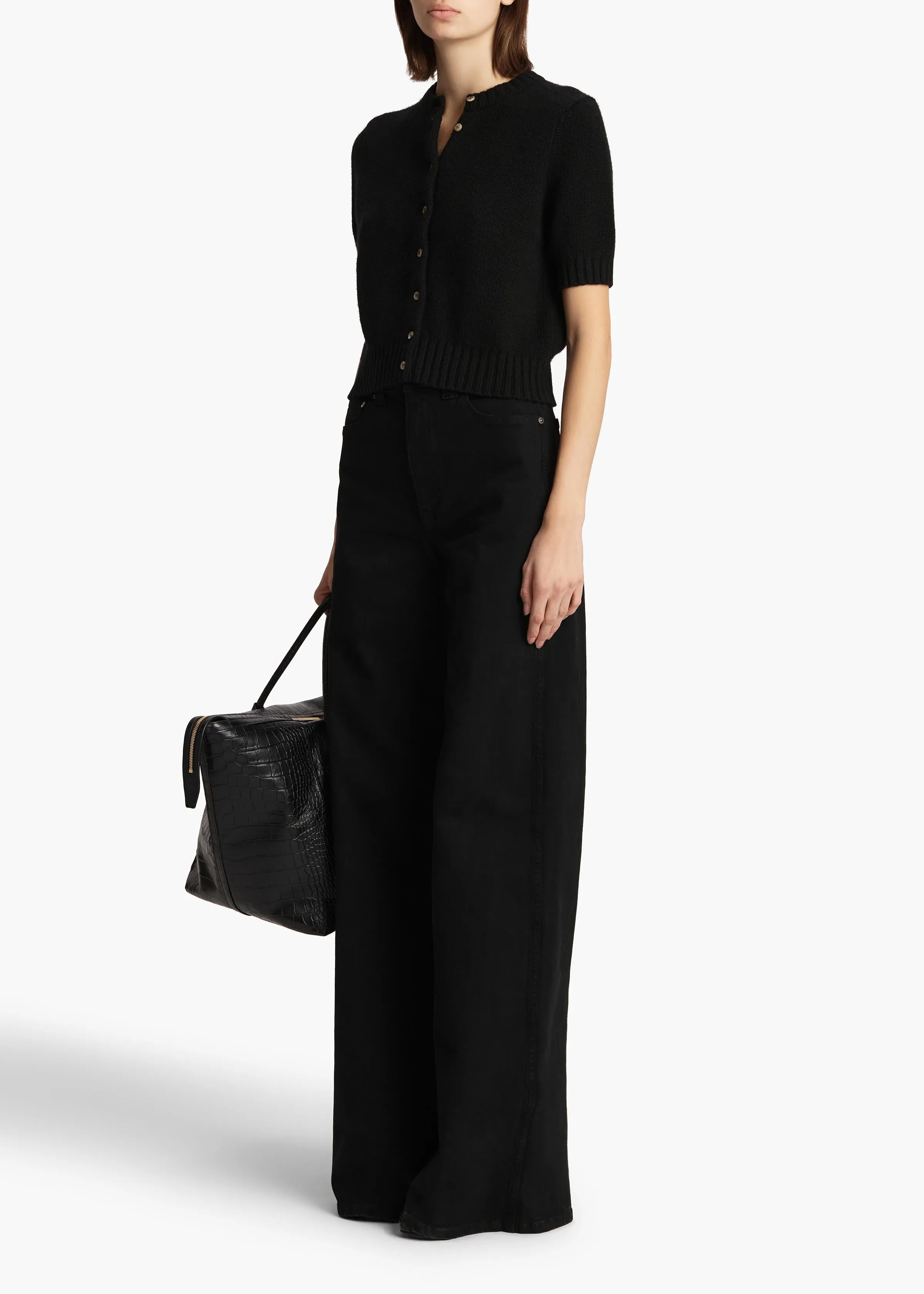 Nora Cardigan in Black sold by KHAITE product image thumbnail 2