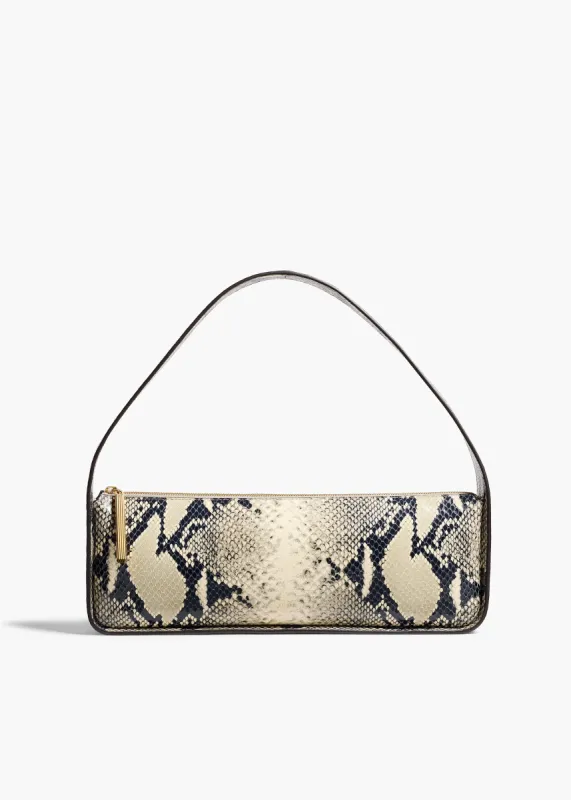Lori Baguette Bag in Natural Python-Embossed Leather sold by KHAITE