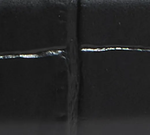 Bambi Belt in Black Croc-Embossed Leather with Gold sold by KHAITE product image thumbnail 3