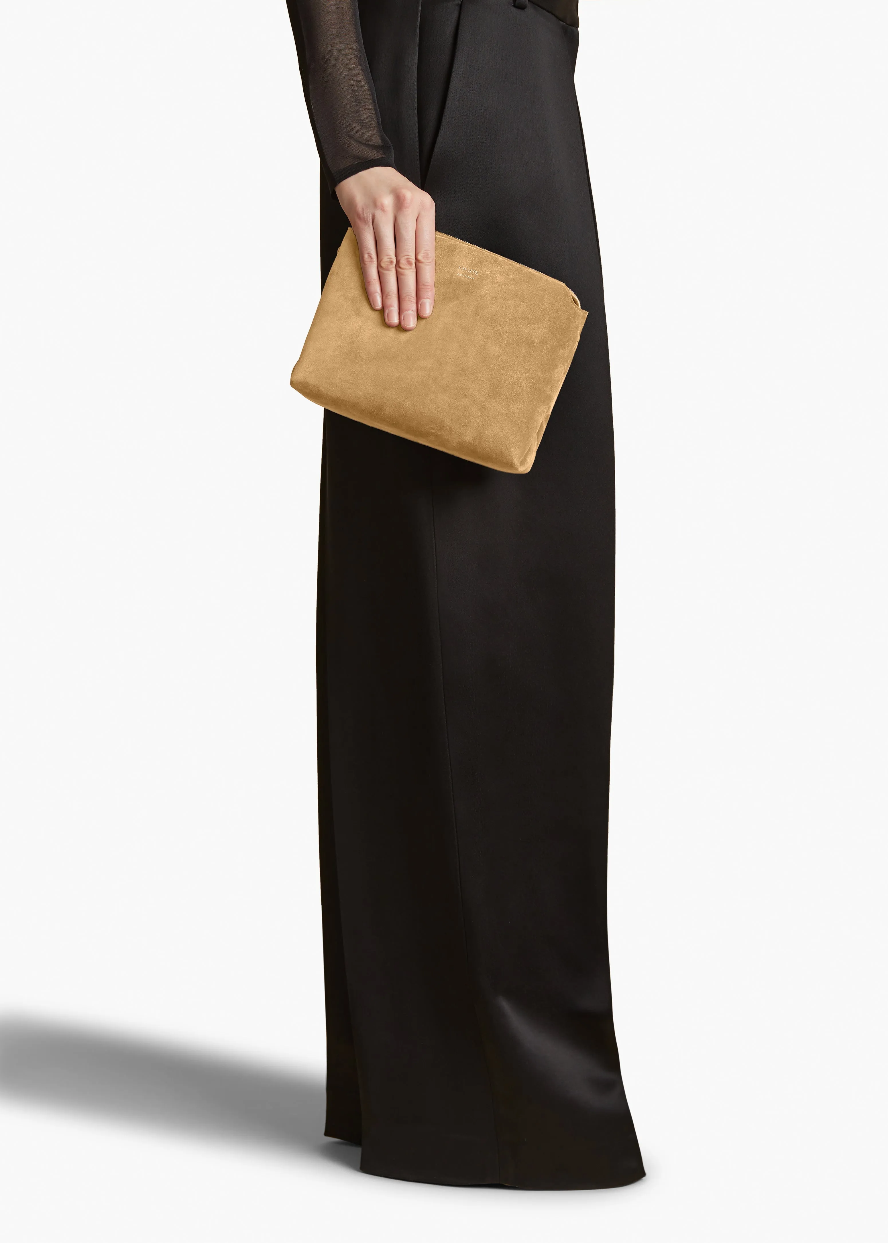 Lina Crossbody Bag in Wheat Suede sold by KHAITE product image thumbnail 5