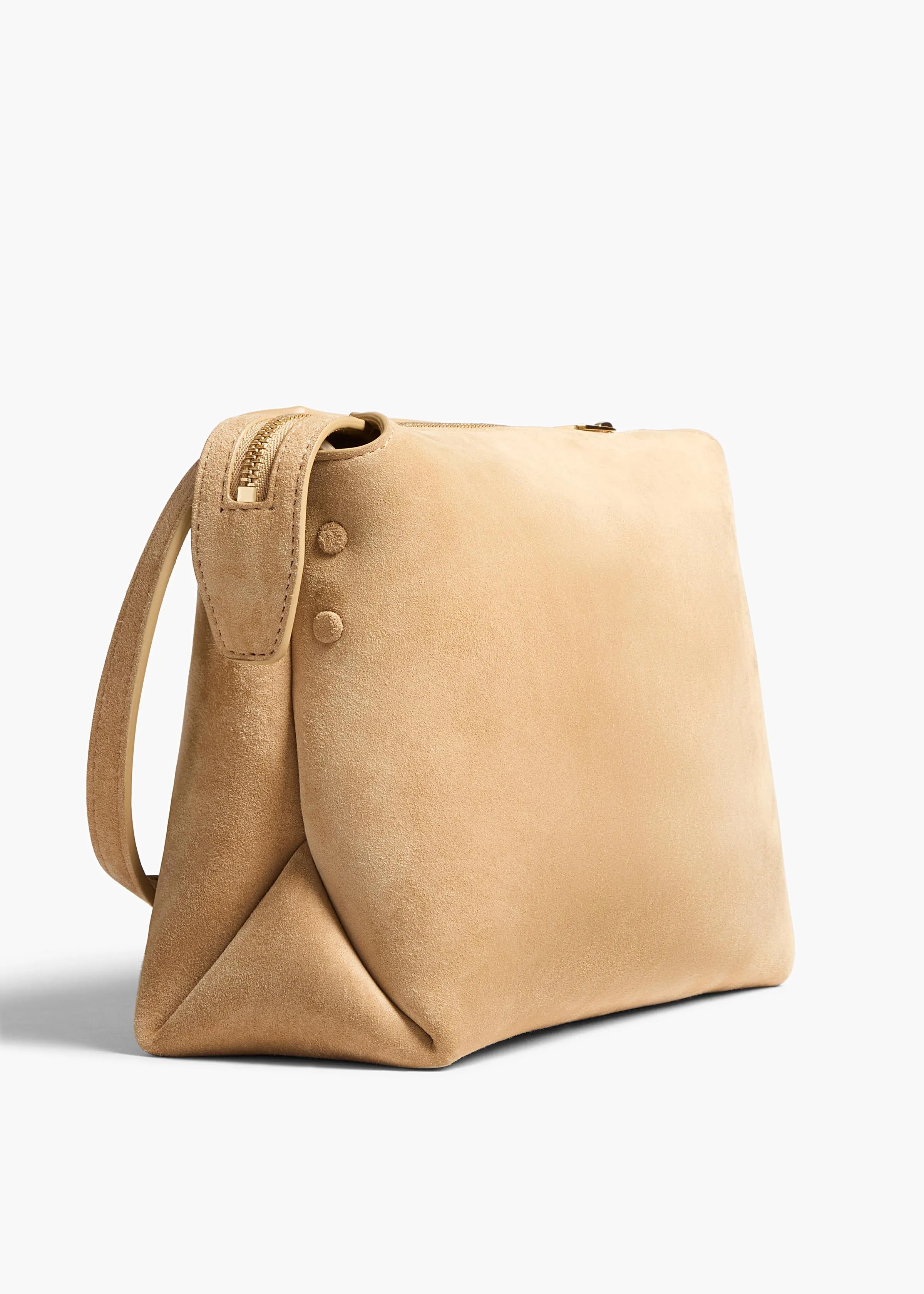 Lina Crossbody Bag in Wheat Suede sold by KHAITE product image thumbnail 3