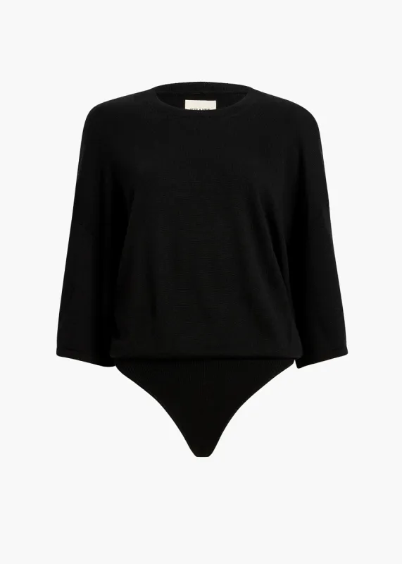 Simon Bodysuit in Black sold by KHAITE