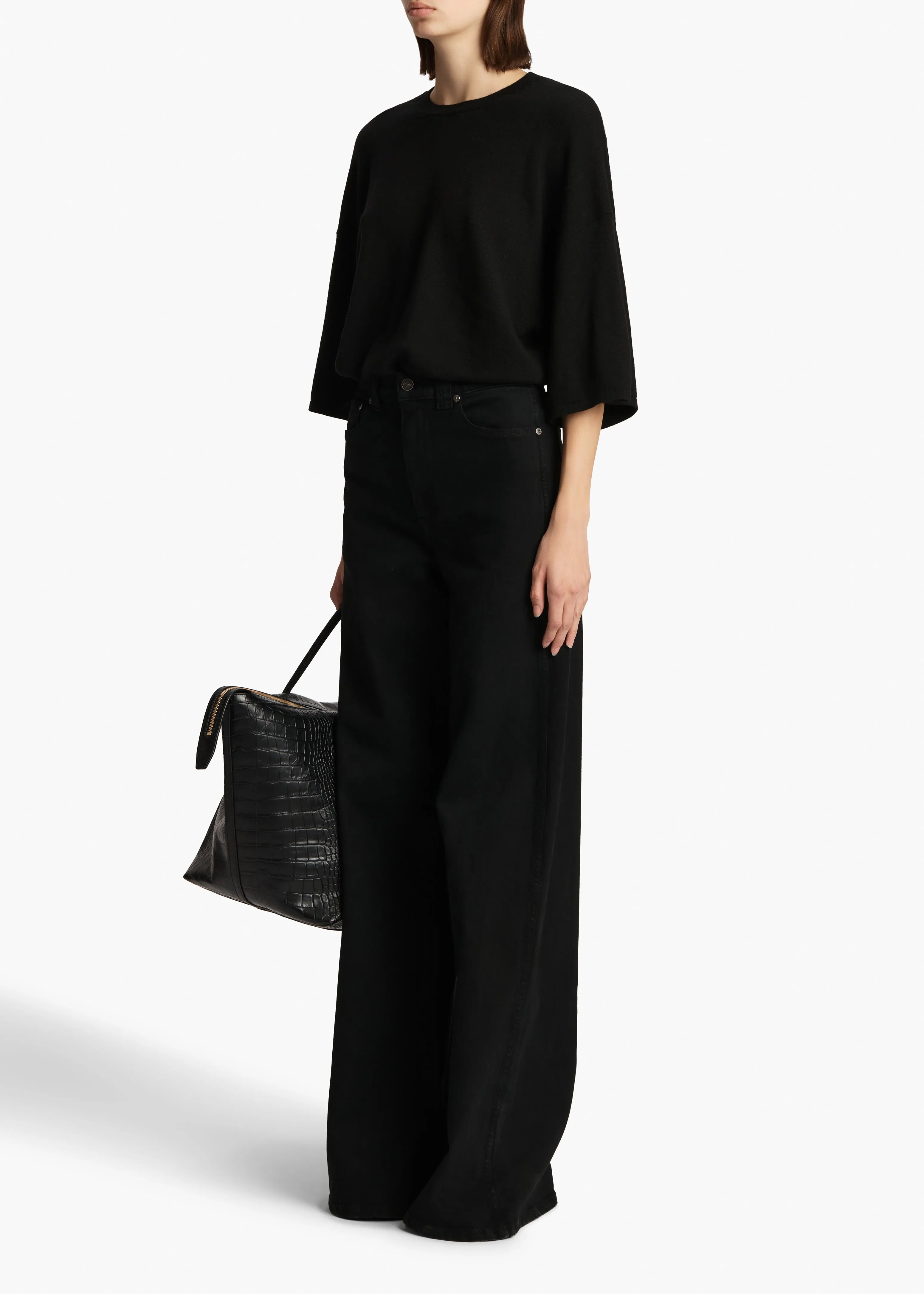 Simon Bodysuit in Black sold by KHAITE product image thumbnail 2