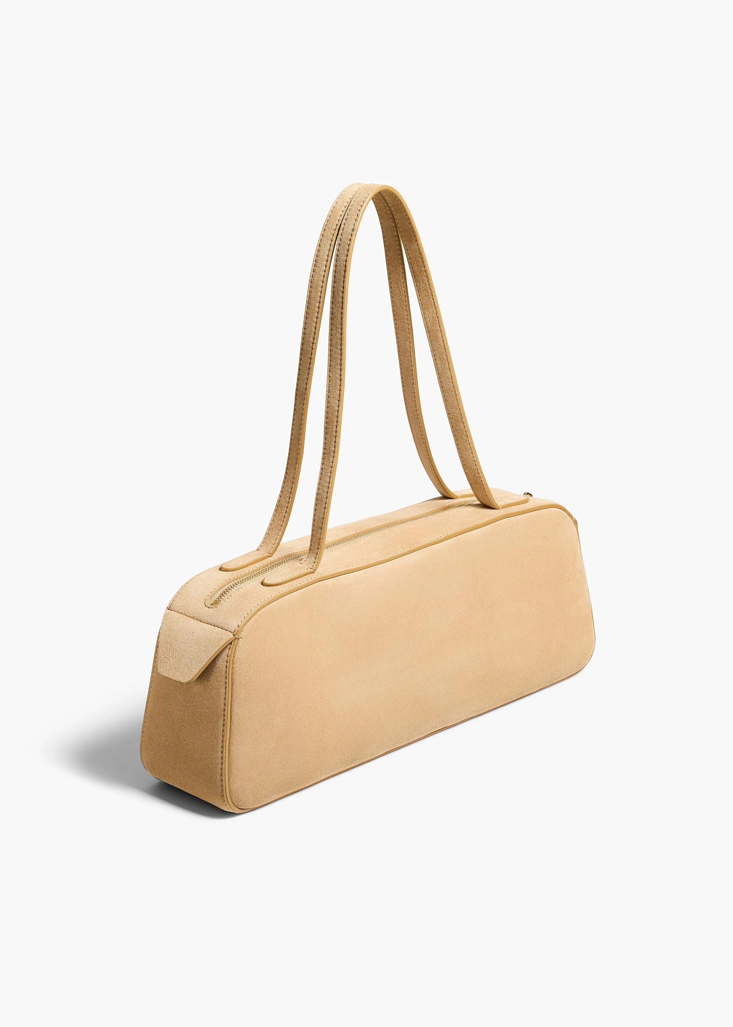 Simona Shoulder Bag in Wheat Suede sold by KHAITE product image thumbnail 2