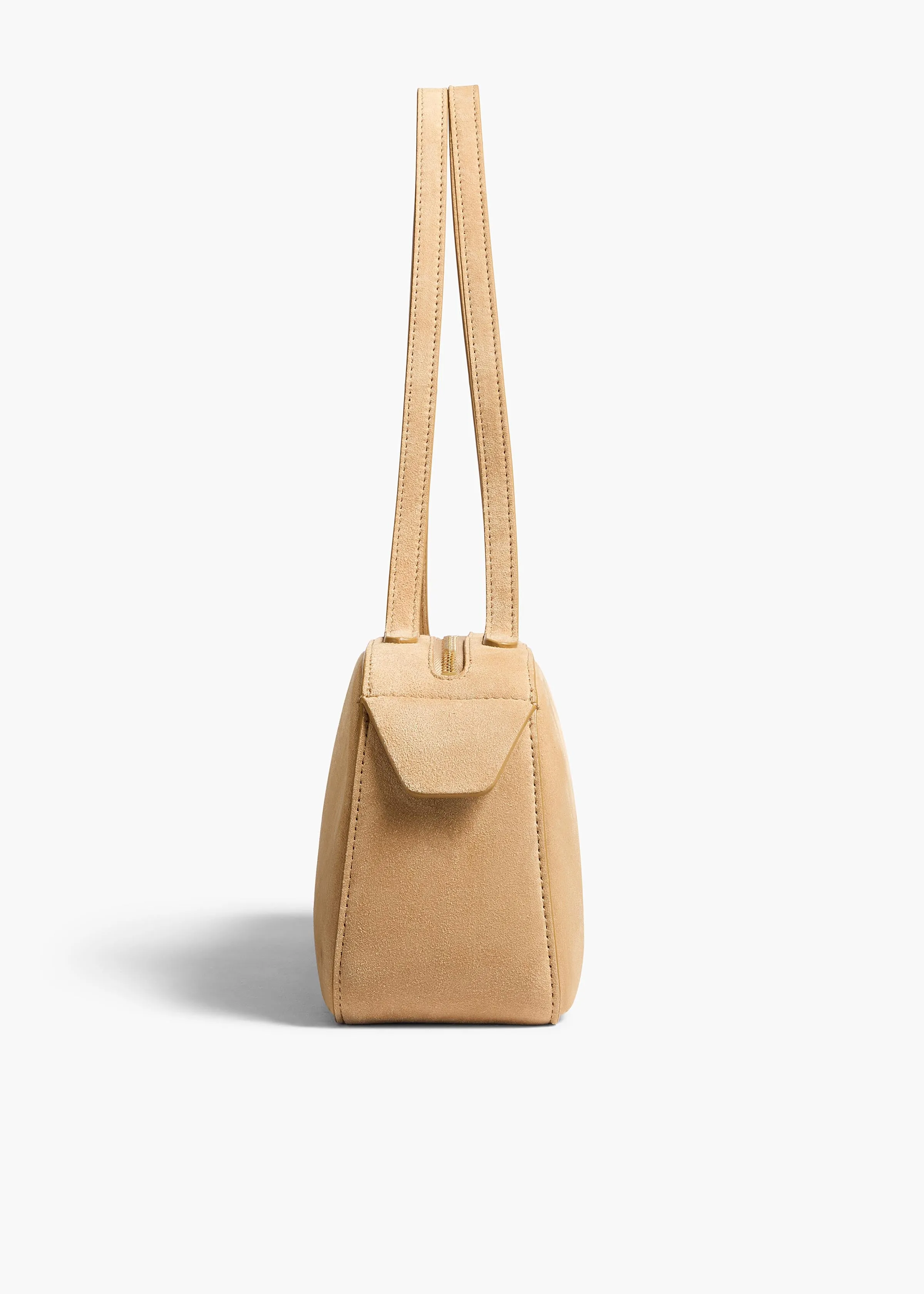 Simona Shoulder Bag in Wheat Suede sold by KHAITE product image thumbnail 3