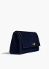 Audrey Clutch in Midnight Suede sold by KHAITE