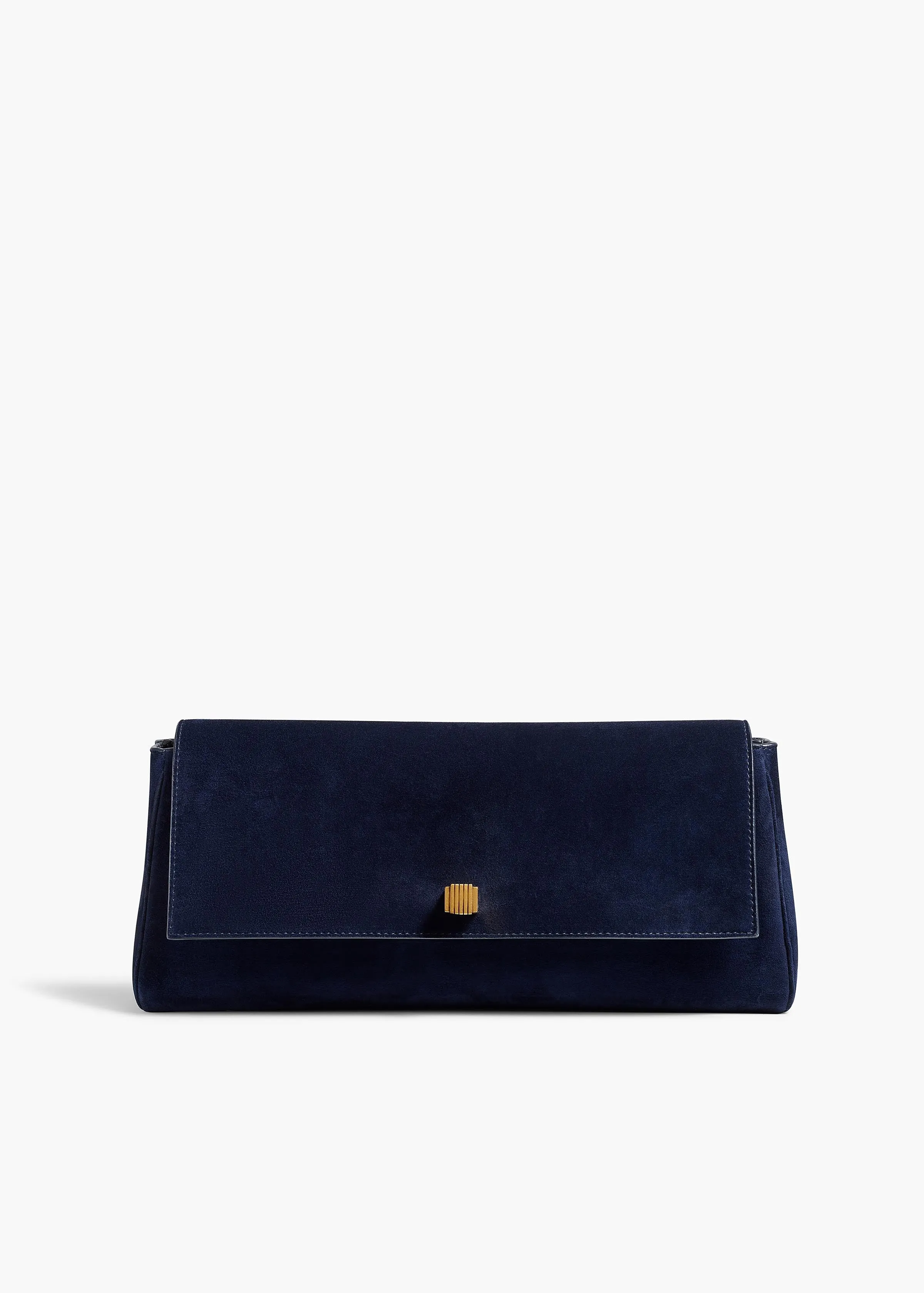 Audrey Clutch in Midnight Suede sold by KHAITE