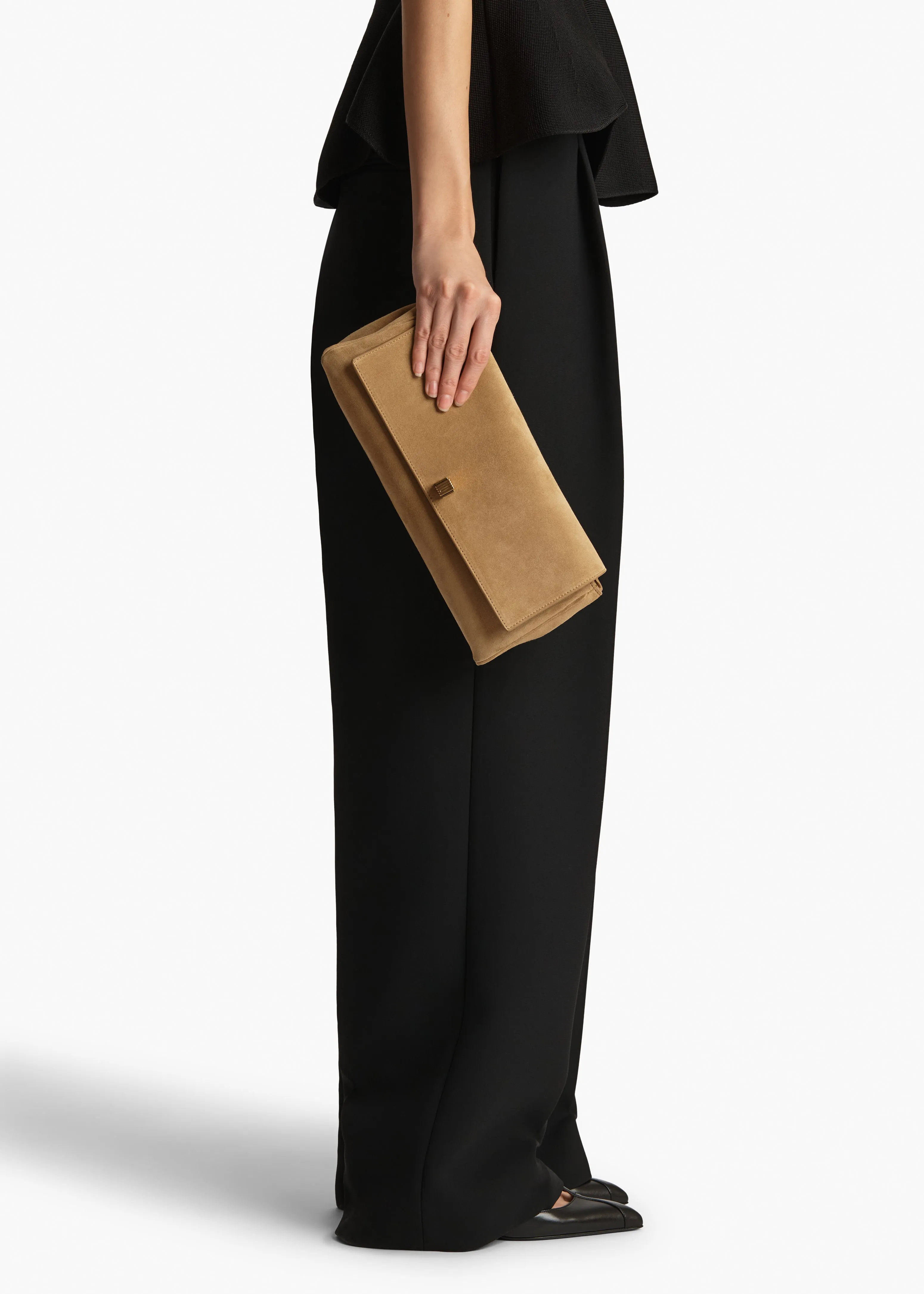 Audrey Clutch in Wheat Suede sold by KHAITE product image thumbnail 4