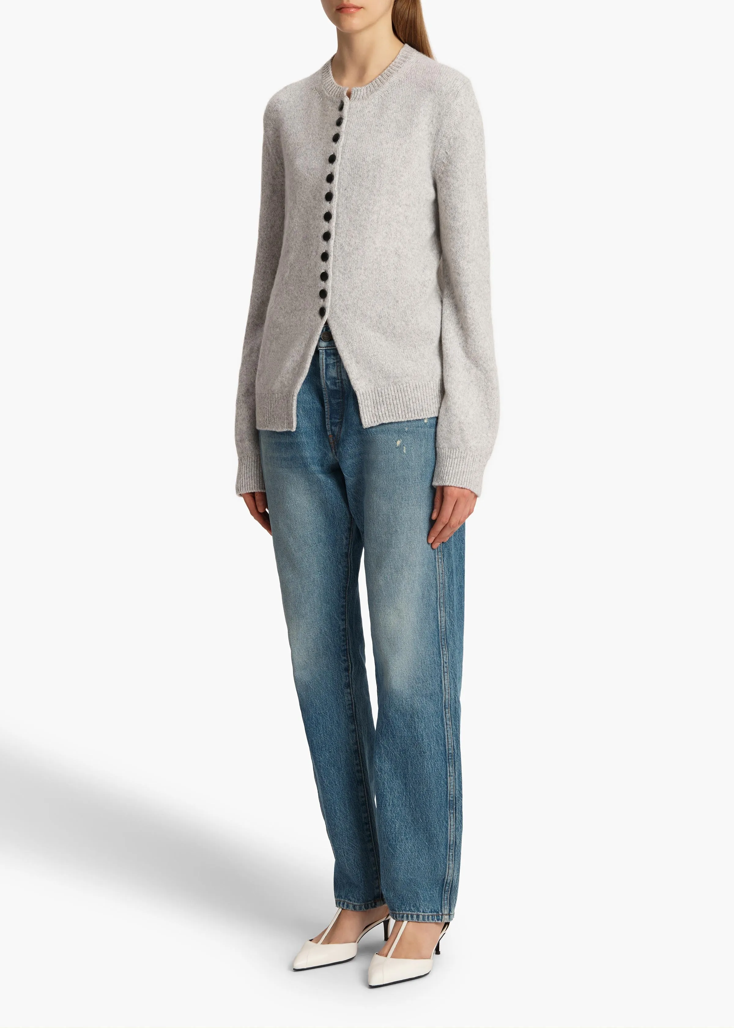 Josette Cardigan in Dove sold by KHAITE product image thumbnail 2