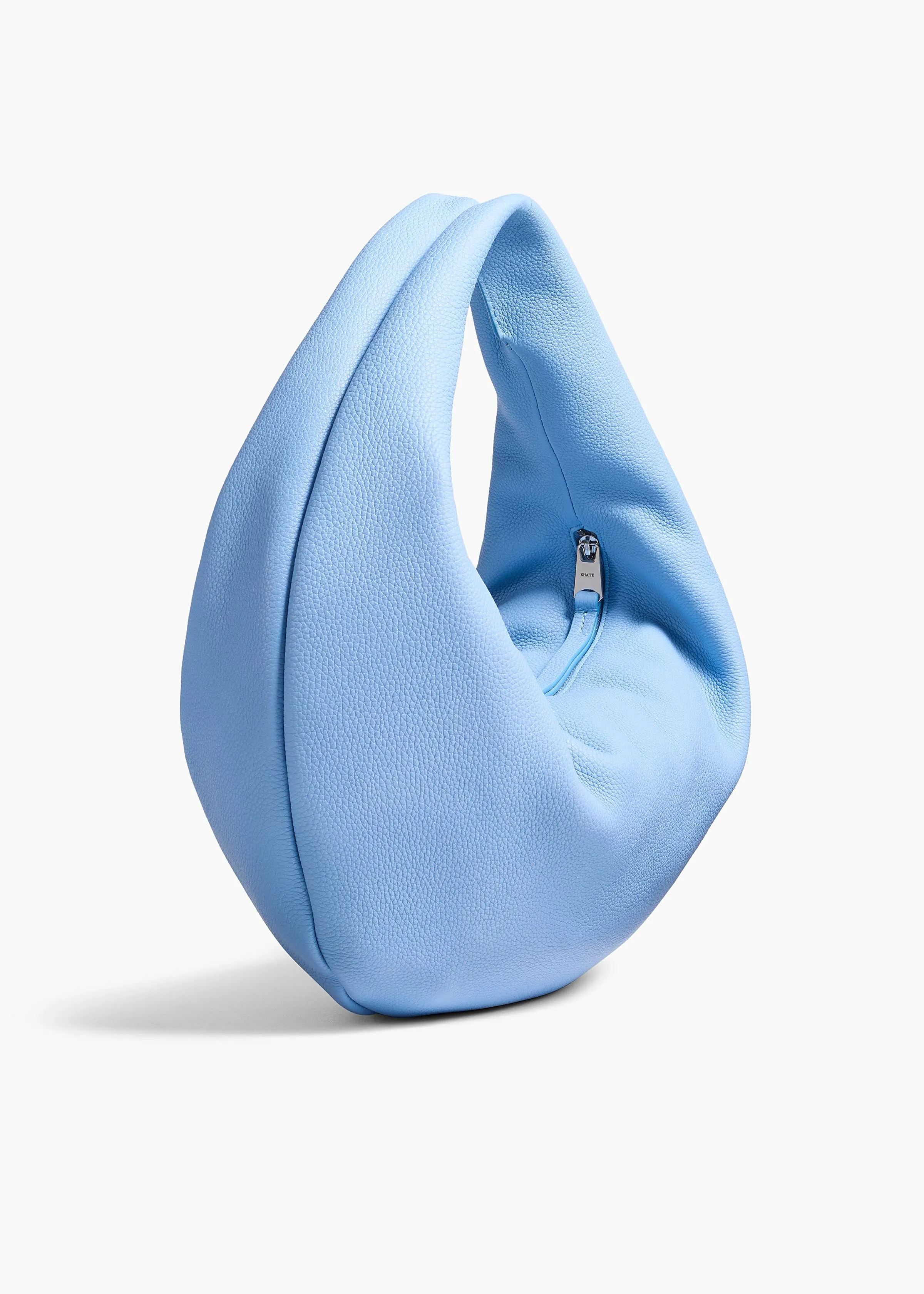 Medium Olivia Hobo in Sky Blue Pebbled Leather sold by KHAITE product image thumbnail 2