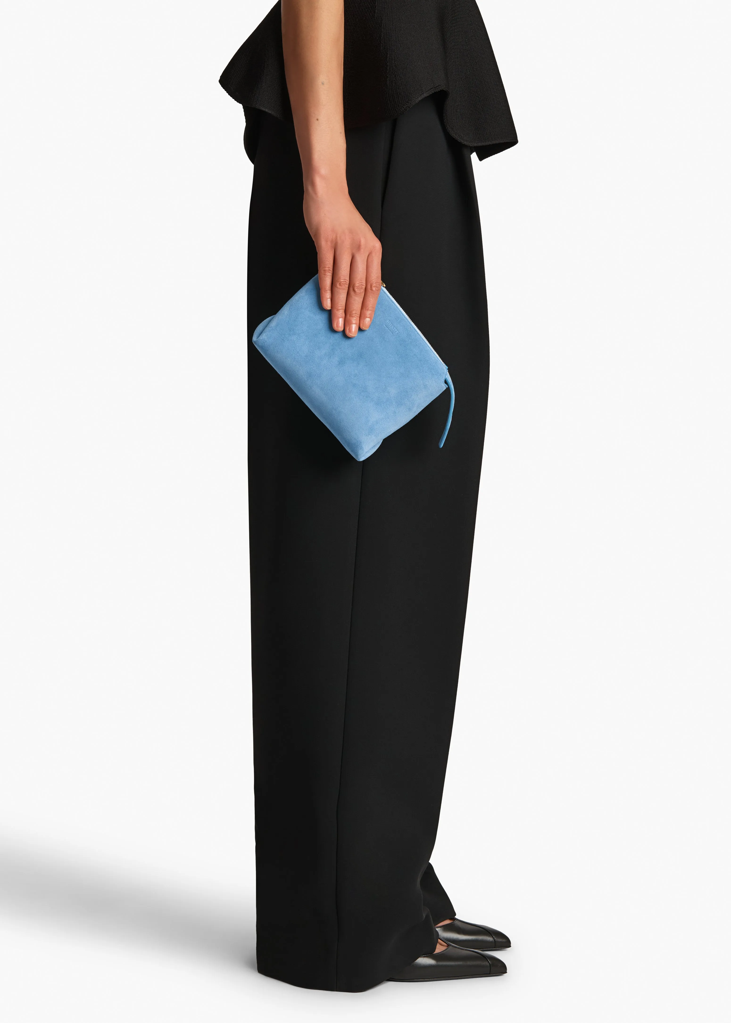 Lina Pochette in Sky Blue Suede sold by KHAITE product image thumbnail 5