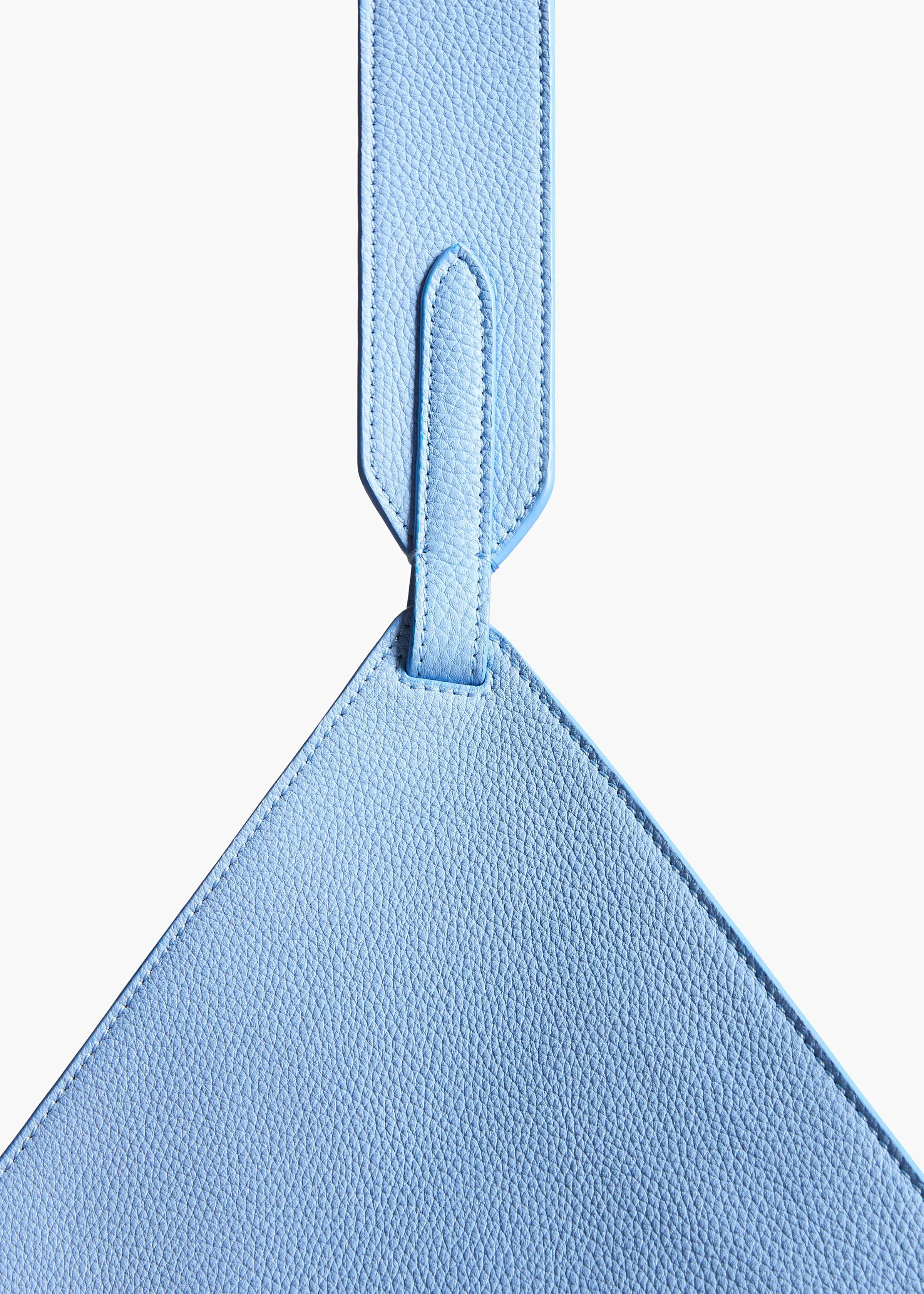 Small Lotus Tote in Sky Blue Pebbled Leather sold by KHAITE product image thumbnail 4