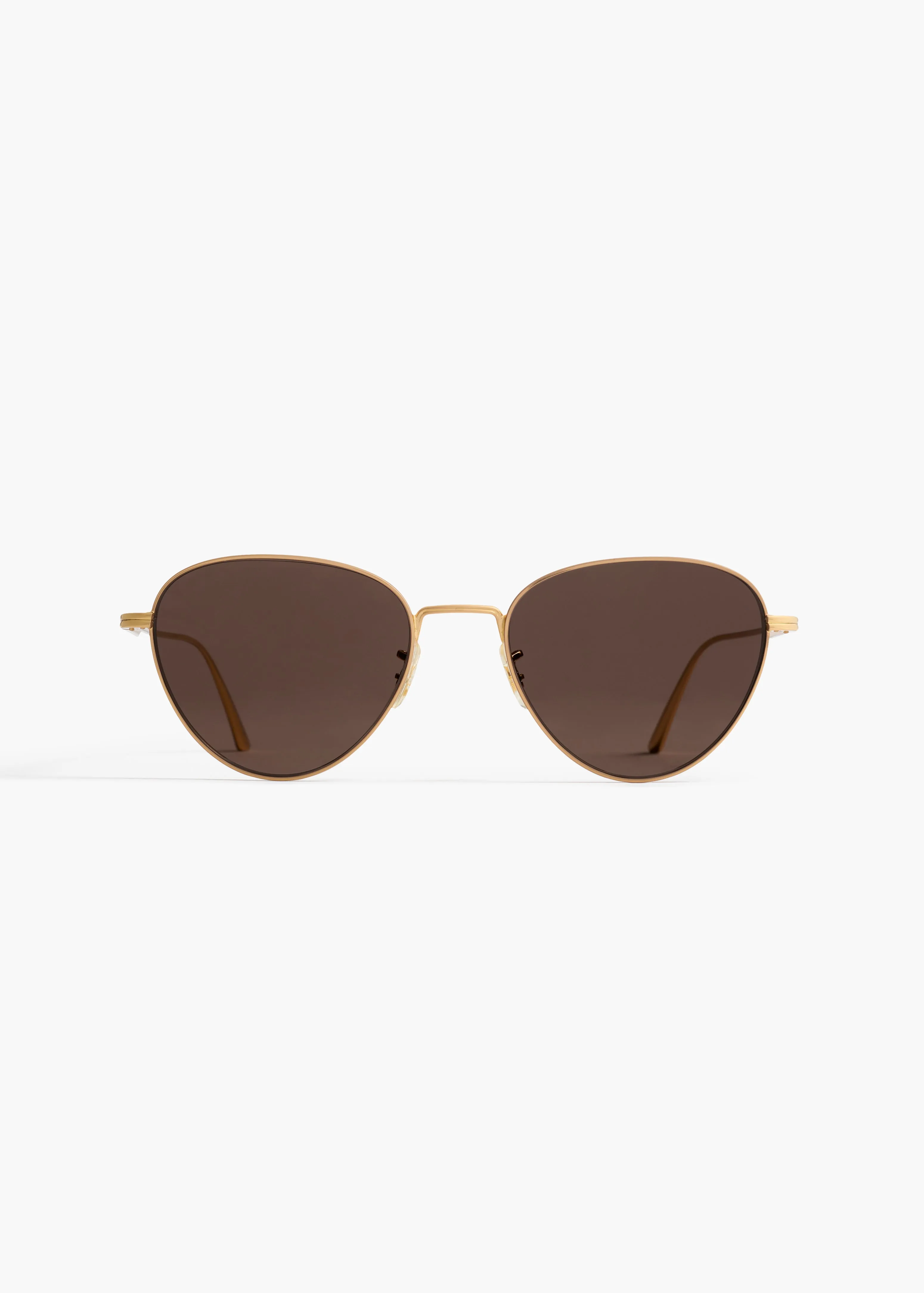 KHAITE x Oliver Peoples 1991C in Gold and Brown sold by KHAITE
