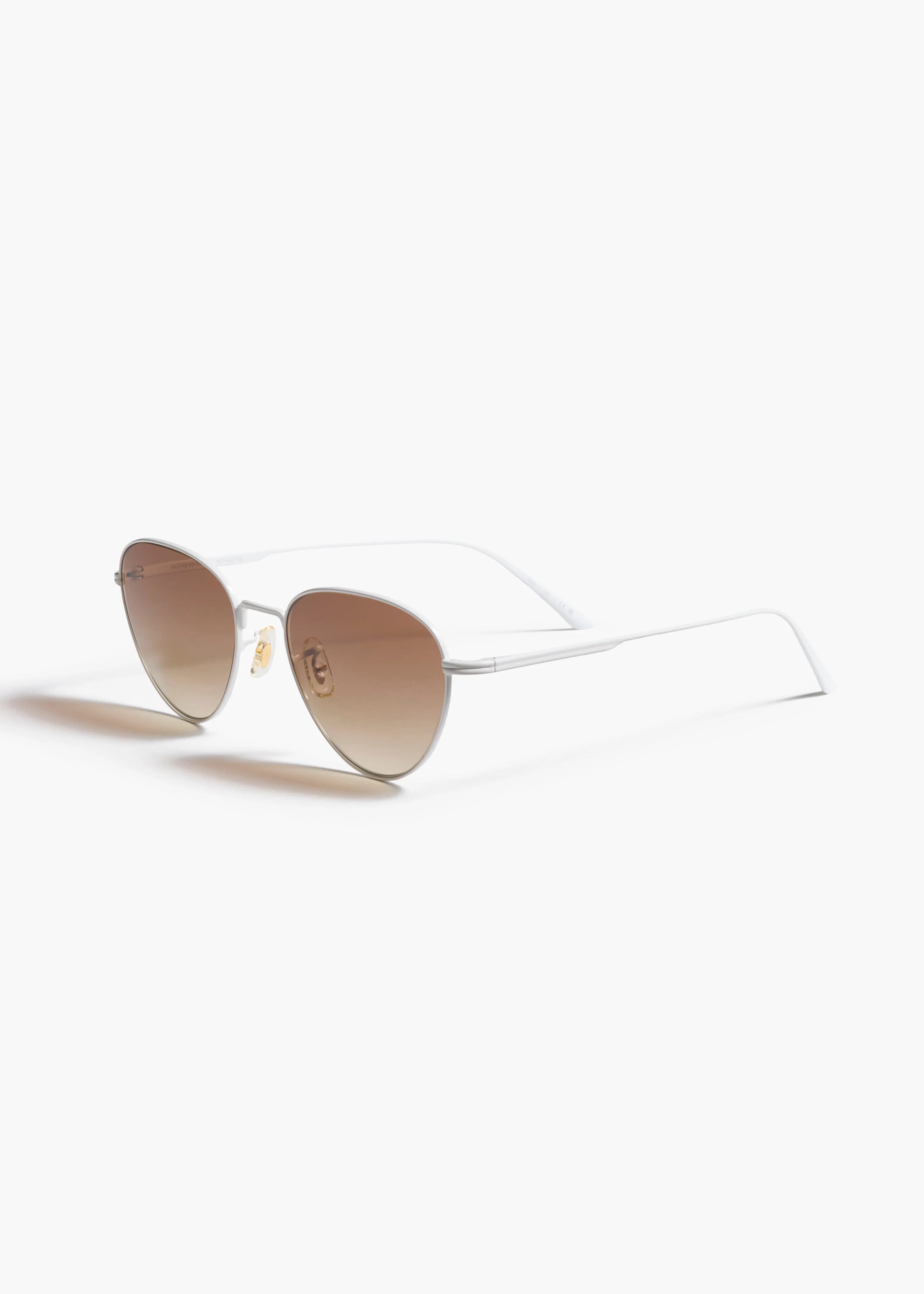 KHAITE x Oliver Peoples 1991C in White and Dark Brown sold by KHAITE product image thumbnail 2