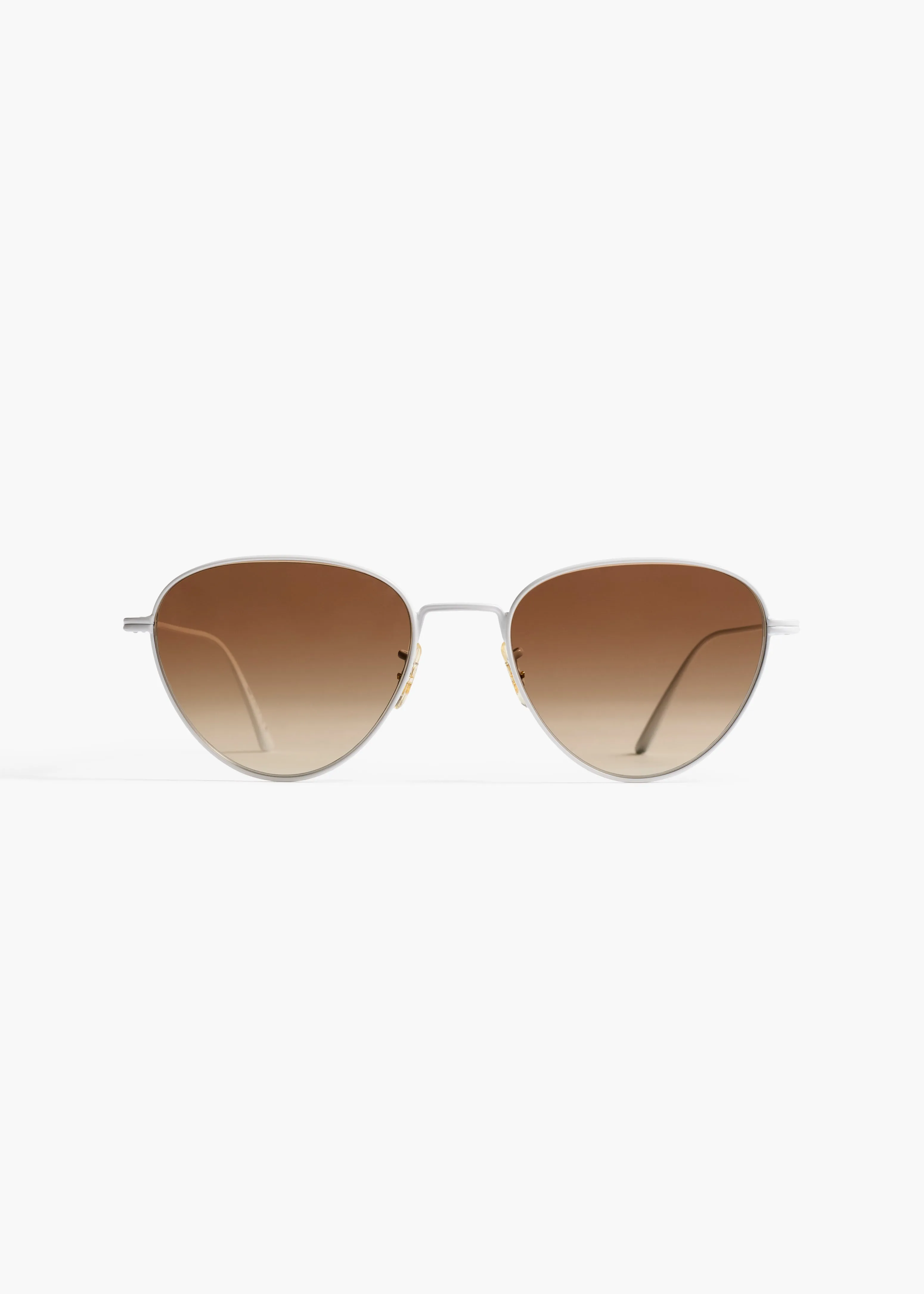 KHAITE x Oliver Peoples 1991C in White and Dark Brown sold by KHAITE