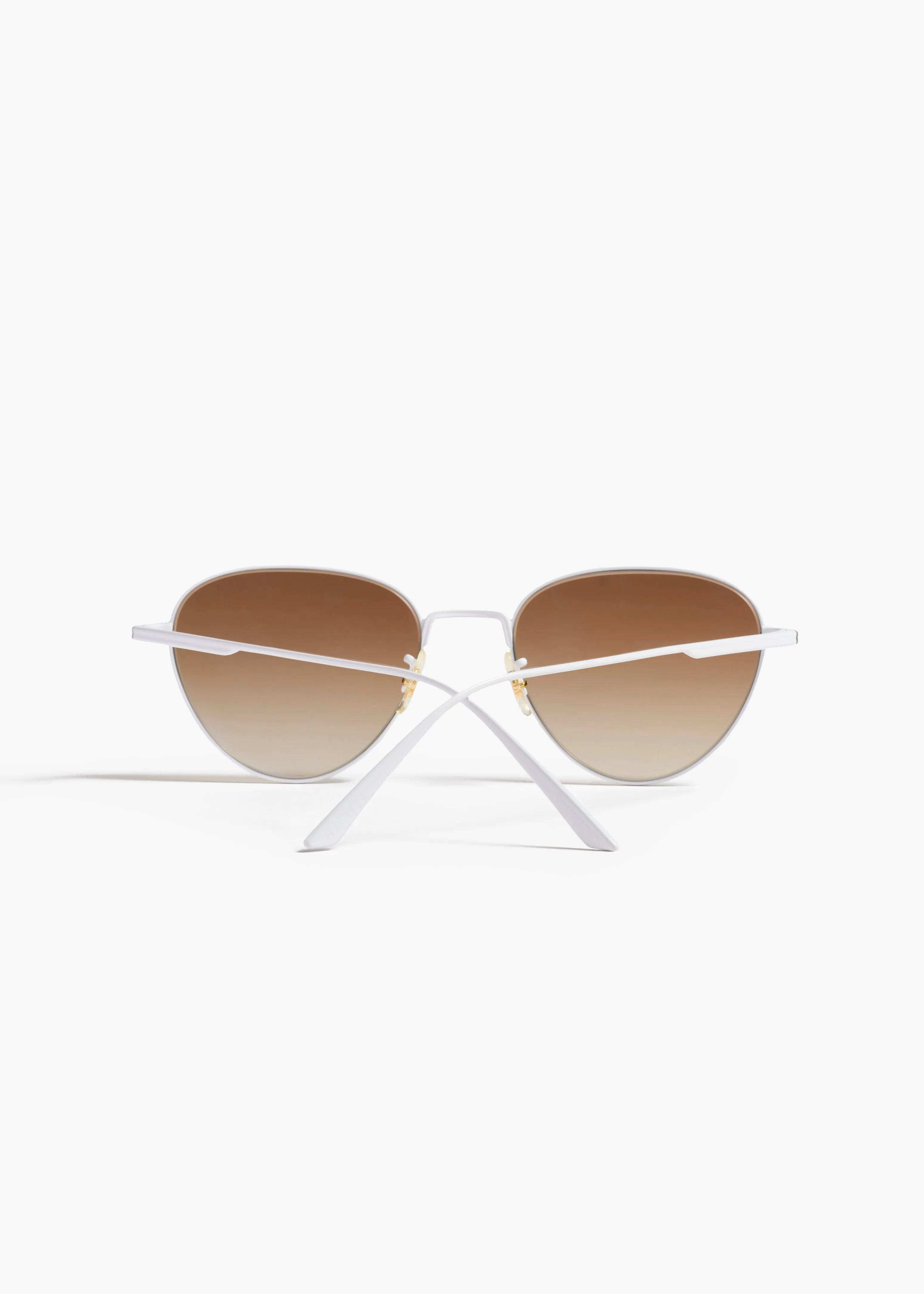 KHAITE x Oliver Peoples 1991C in White and Dark Brown sold by KHAITE product image thumbnail 3
