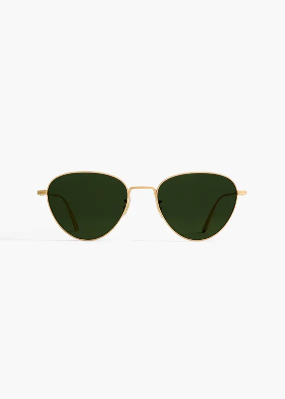 KHAITE x Oliver Peoples 1991C in Gold and Green sold by KHAITE