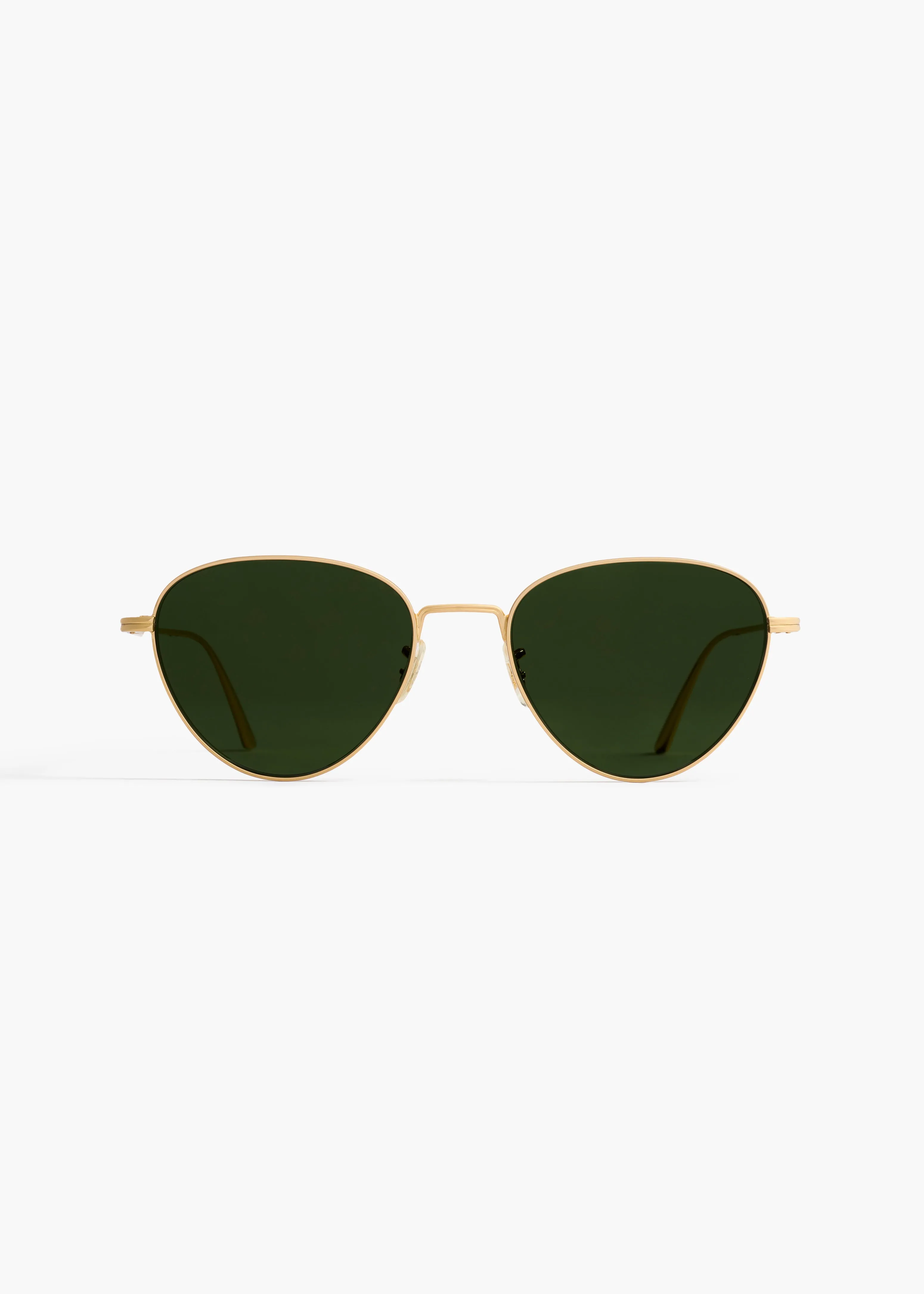 KHAITE x Oliver Peoples 1991C in Gold and Green sold by KHAITE