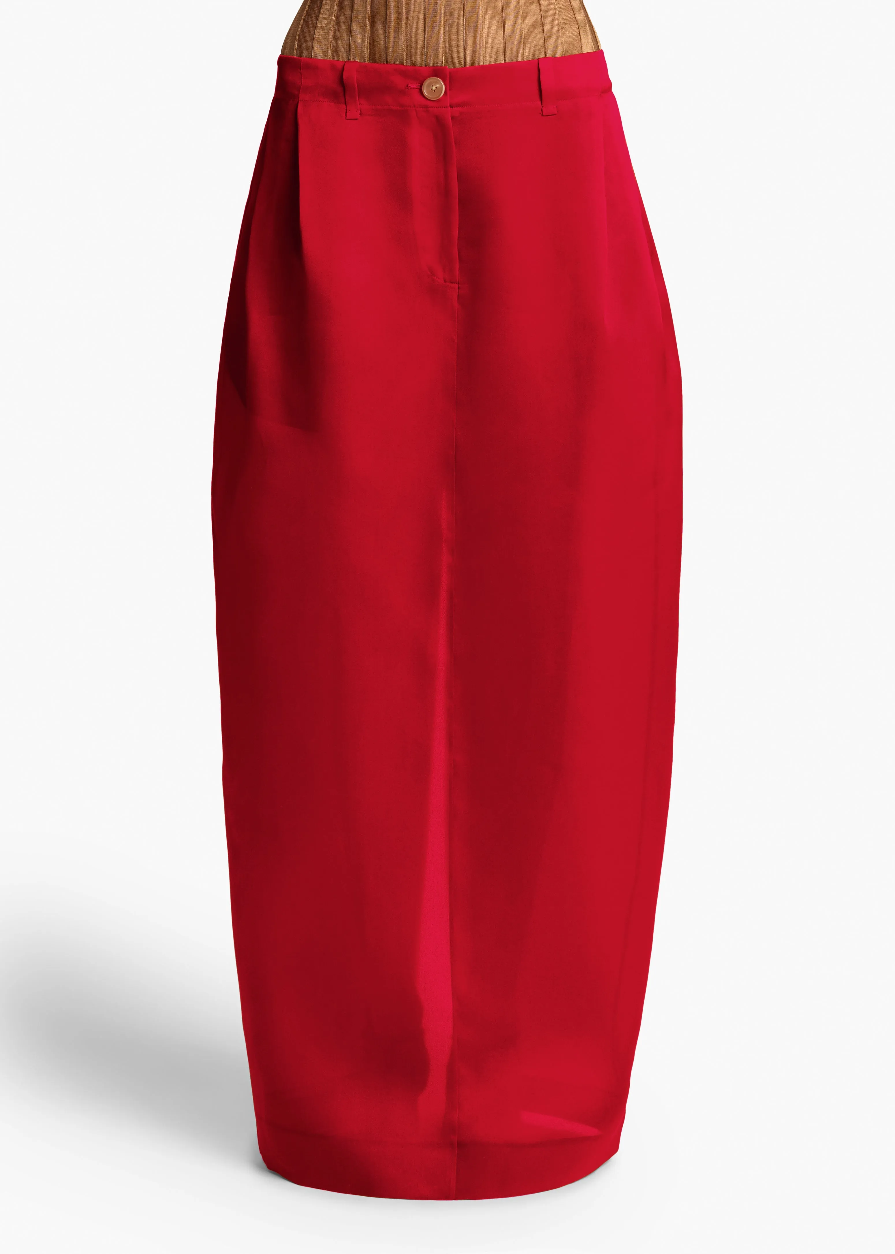 Lucian Skirt in Raspberry sold by KHAITE product image thumbnail 3